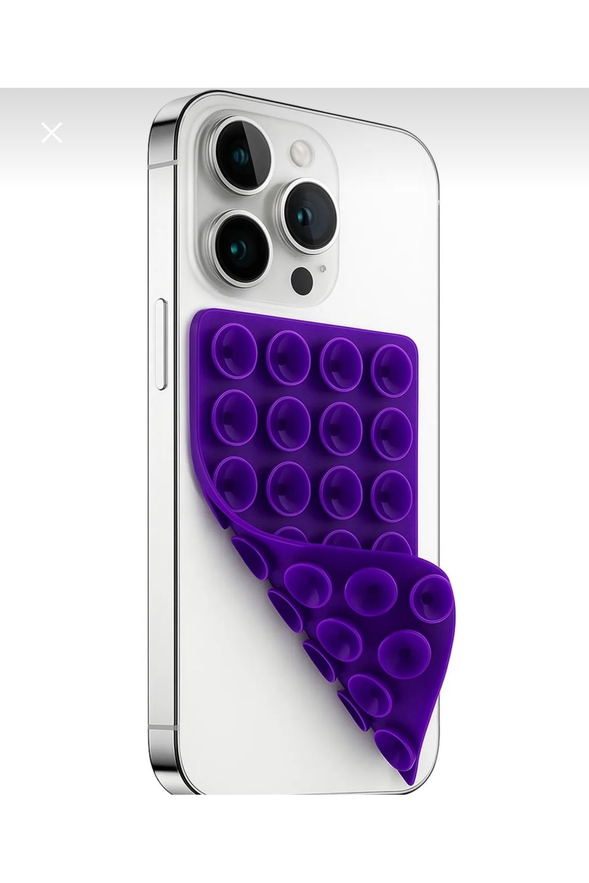 Casecollection Slikon Çift Taraflı Vantuz Telefon Tutucu Vakum,Cama Yapışan Çift Taraflı