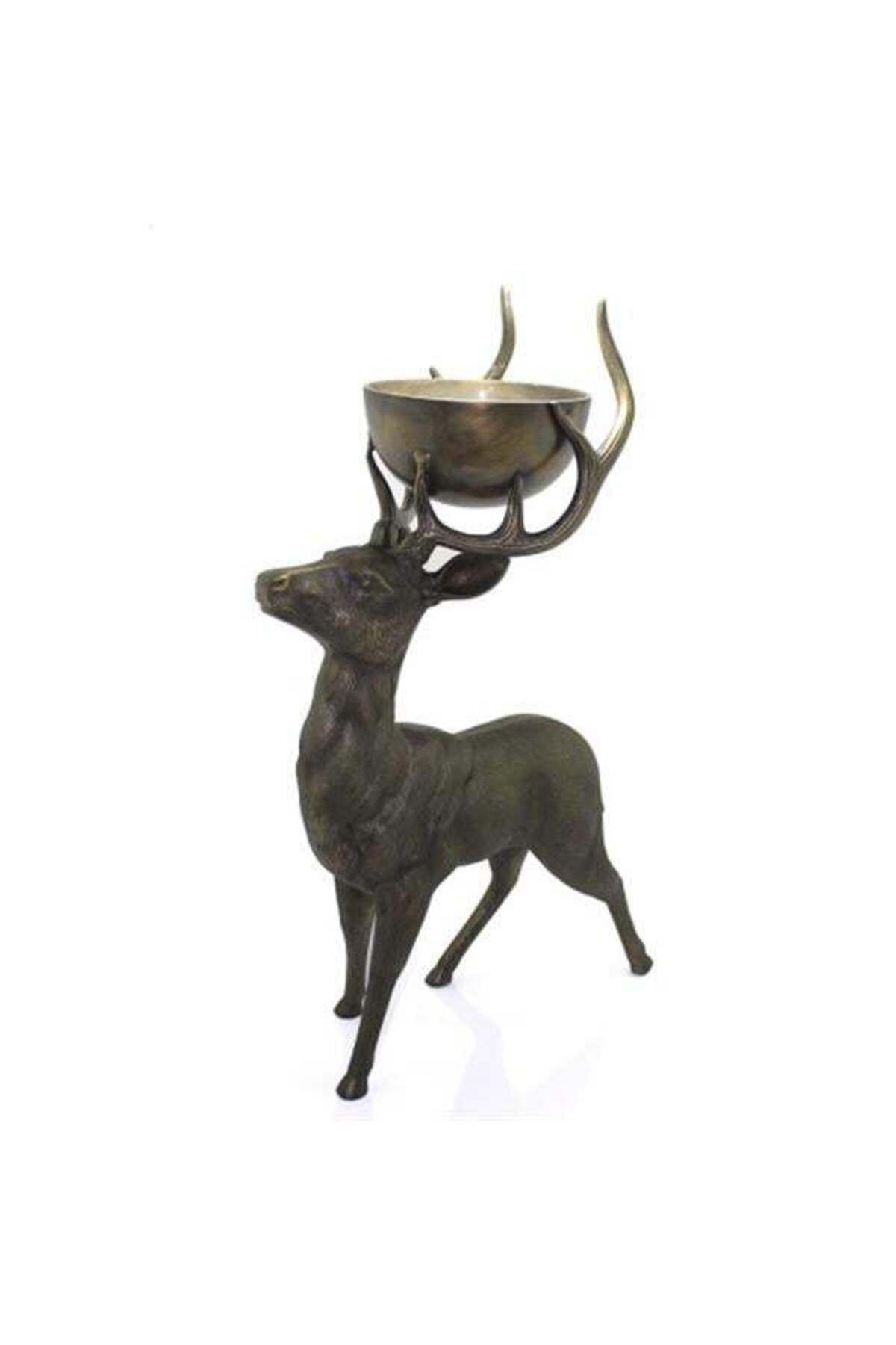 Emperium Metal Geyikli Kase 77 Cm