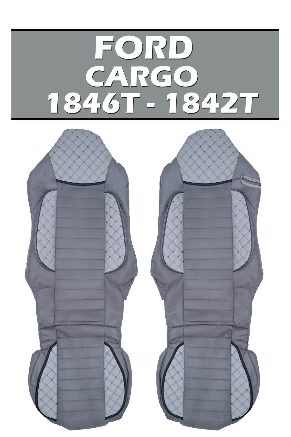 VIPTIRSHOP FORD CARGO 1846T-1842T (2016-2025) DERİ SÜET ORTAPEDİK KOLTUK KILIFI