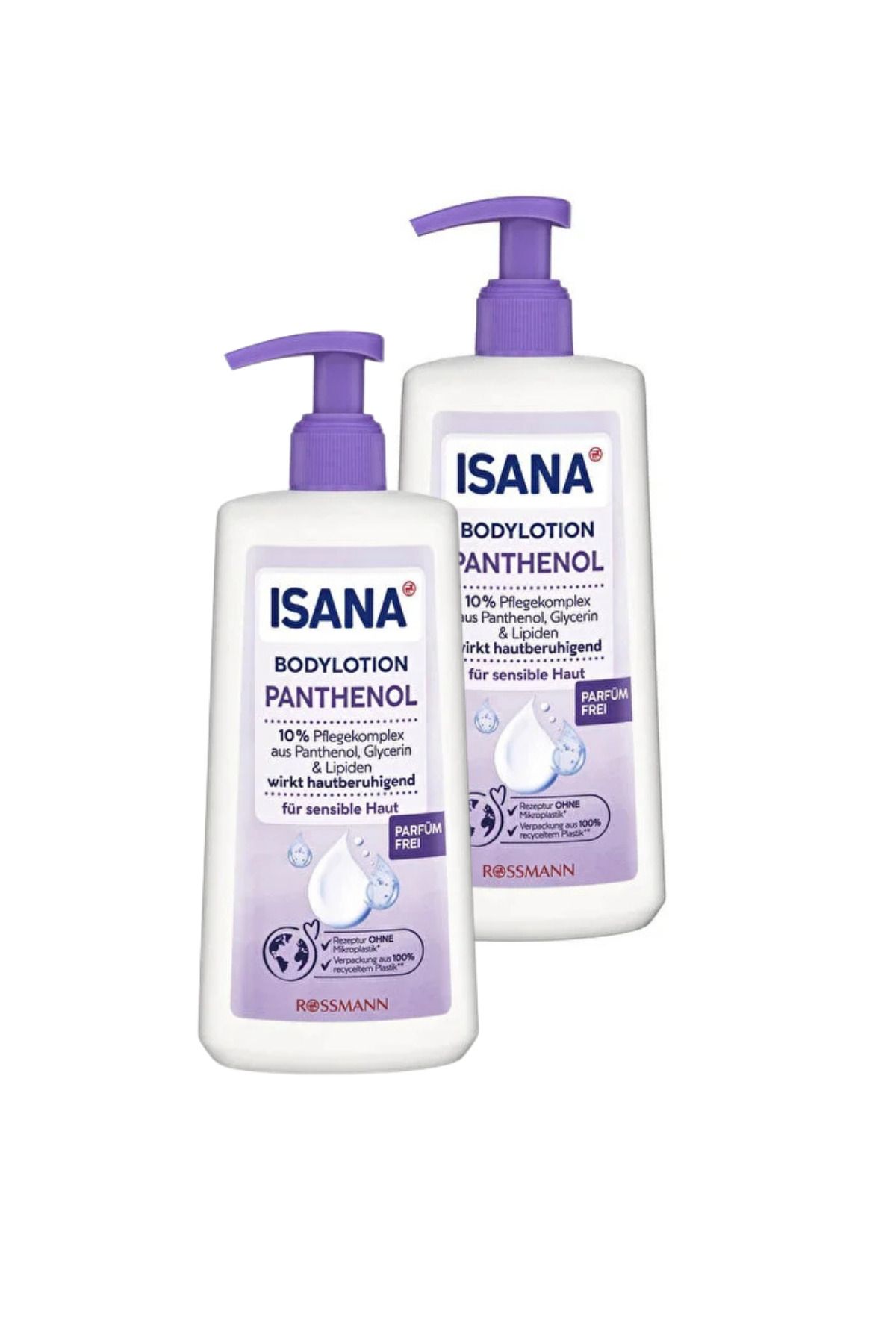 ISANA Pantenol Gliserin ve Bitkisel Lipitler Vücut Losyonu 300 ml (2 Adet)