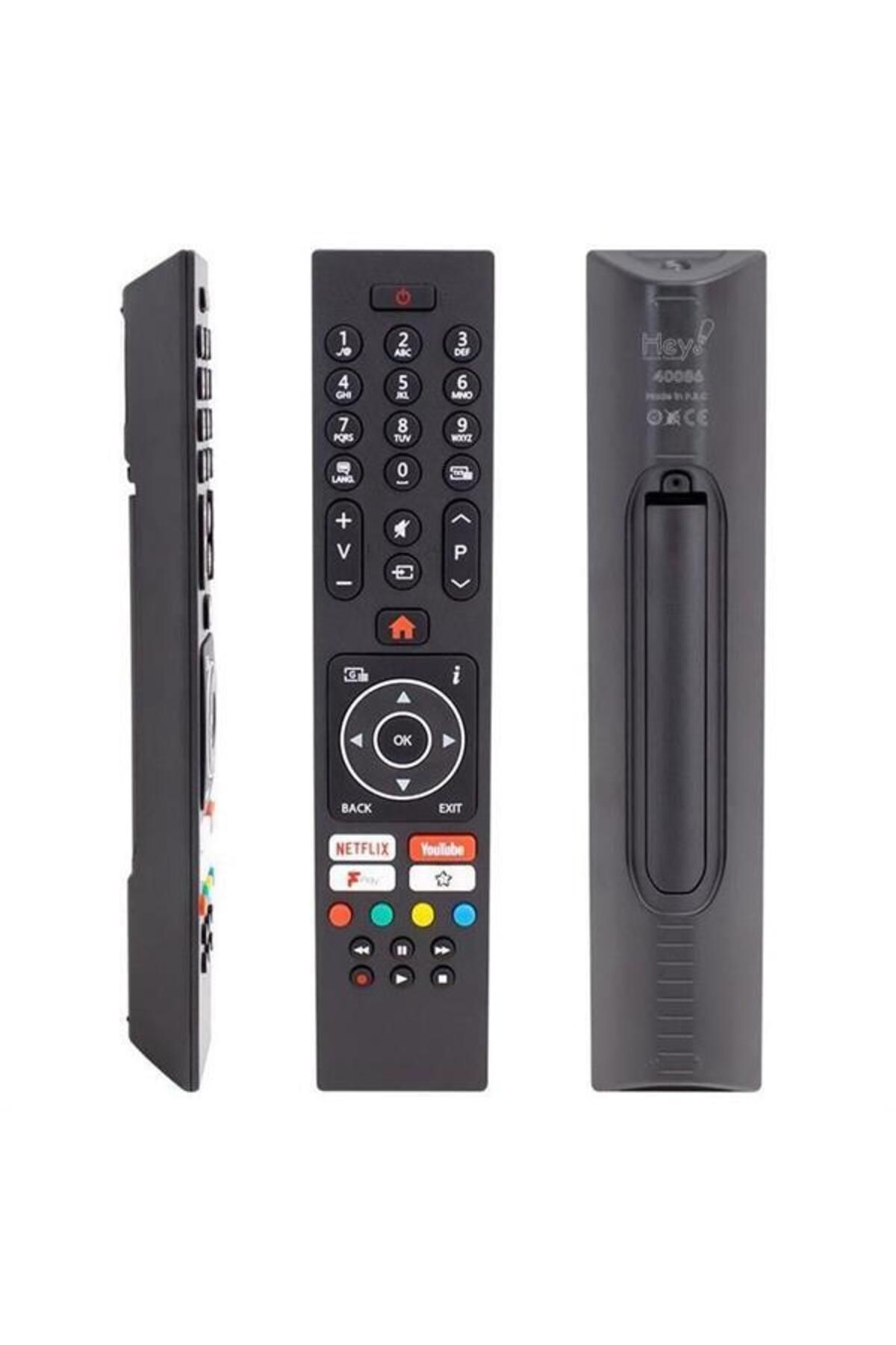 Emperium Hey Vestel Netflix Youtube Play Tuşlu Yazısız Lcd Led TV Kumanda
