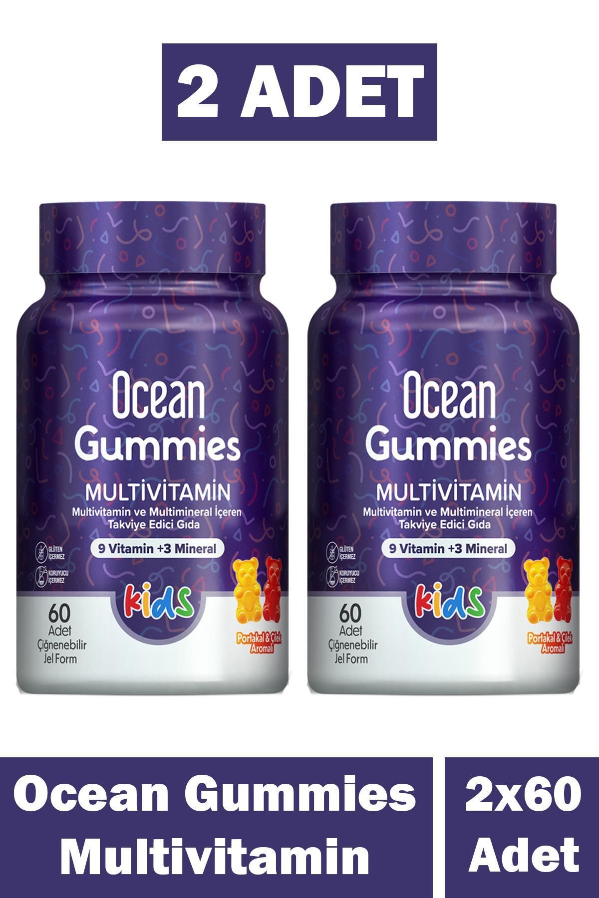 Ocean Gummies Multivitamin 60 Çiğnenebilir Jel Form 2 Adet