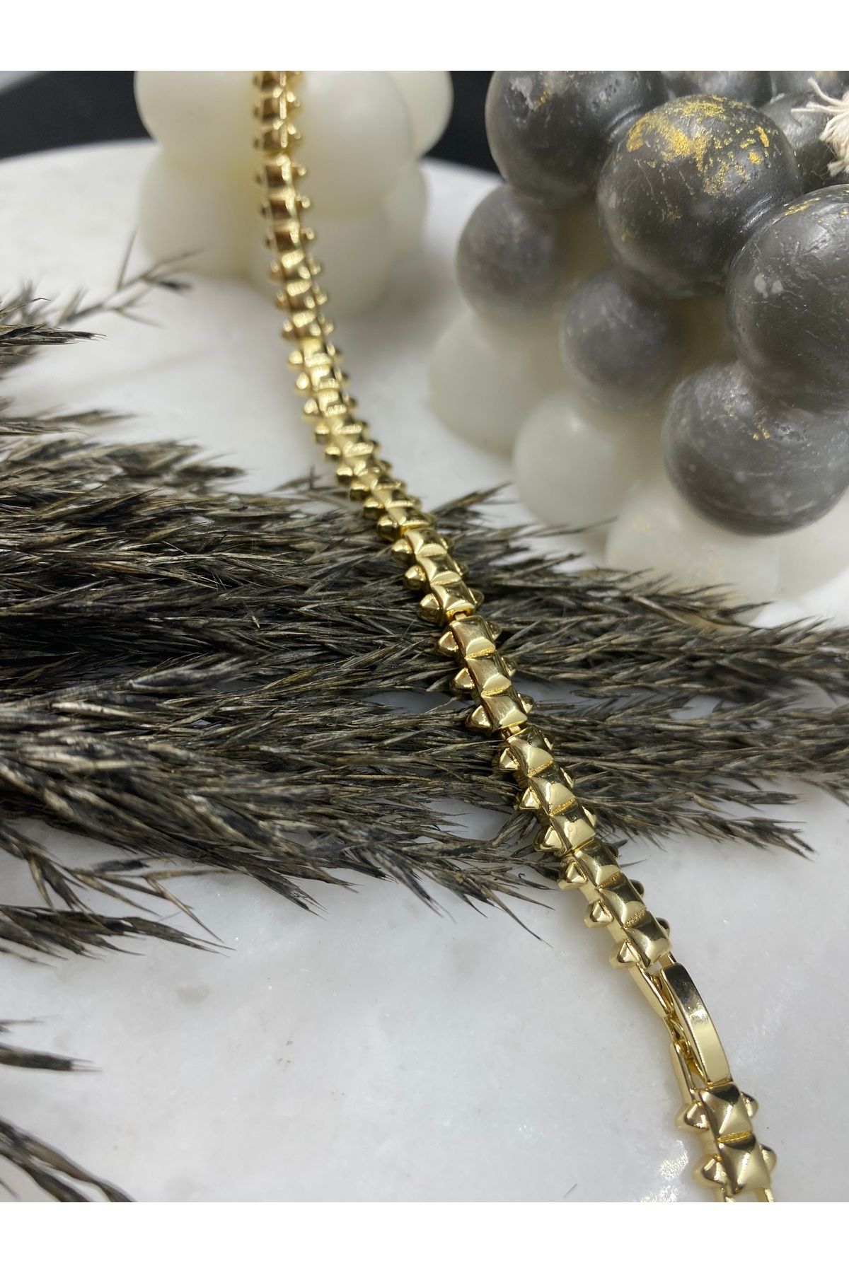 Byoz store 14k altın kaplama gold ayarlanabilir bileklik
