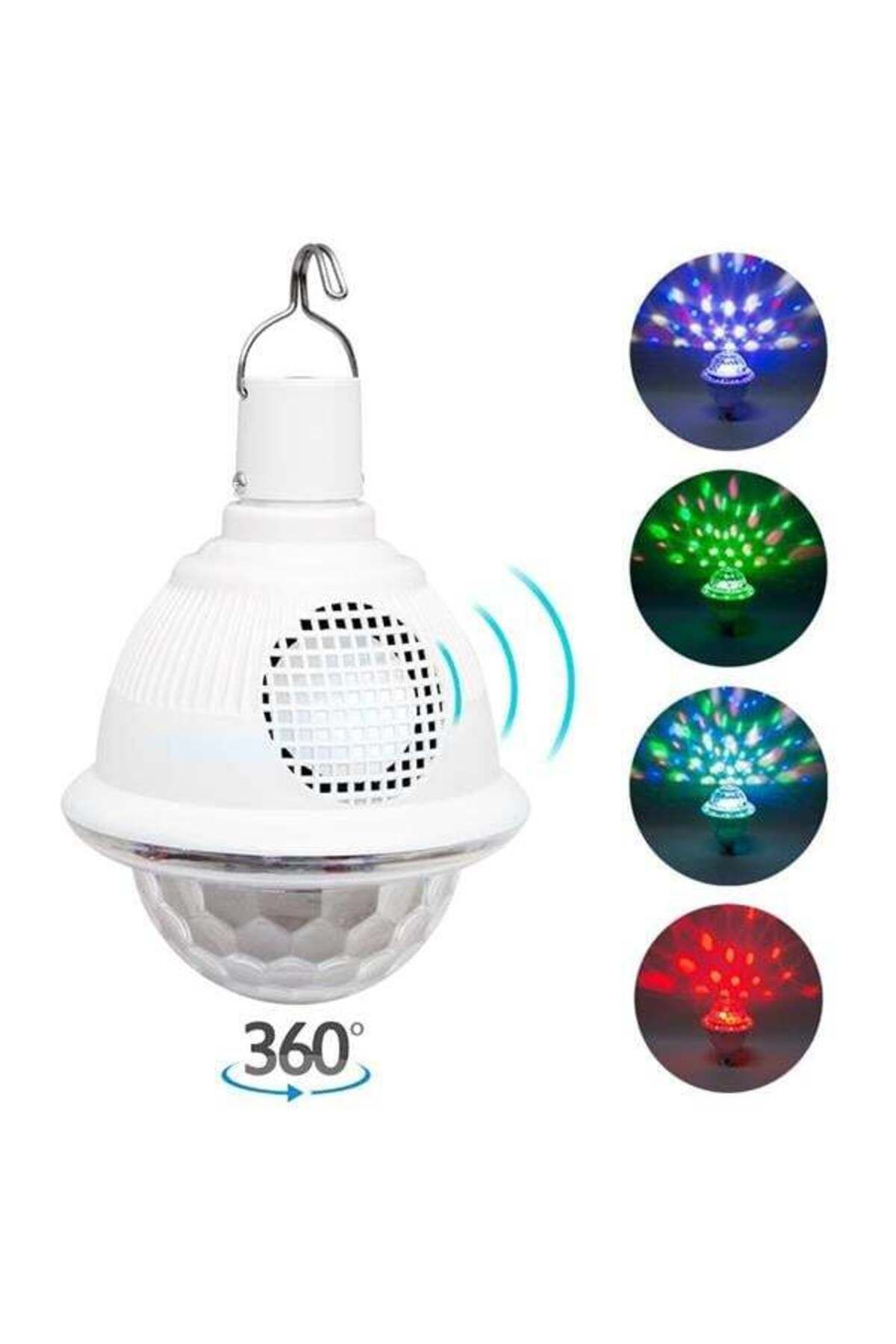 Emperium Bluetooth Destekli Animasyonlu 10 Watt Şarjlı Ufo Tip Disko Topu PM-4191
