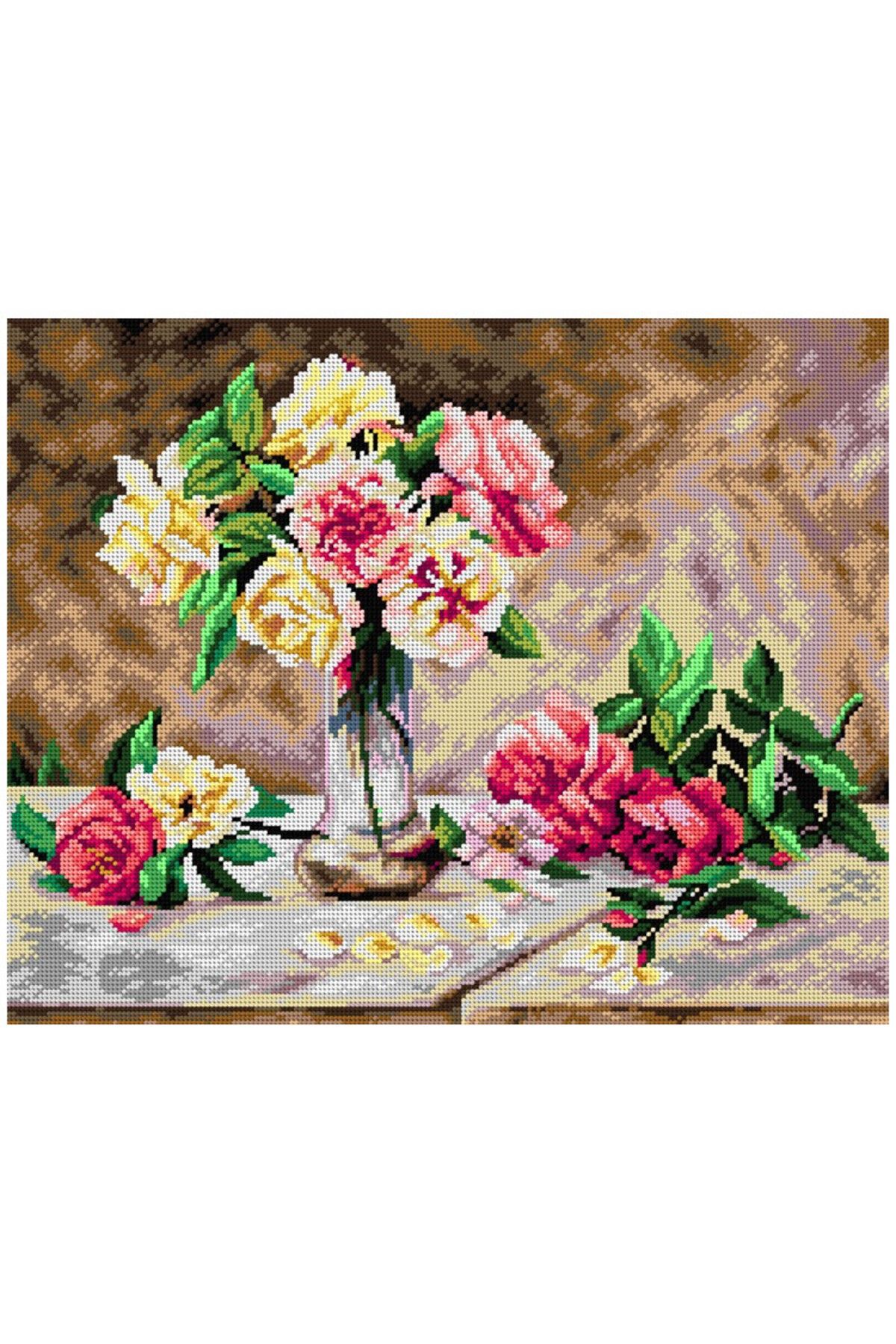 Orchidea Baskılı Goblen Güller 2602 40*50 cm