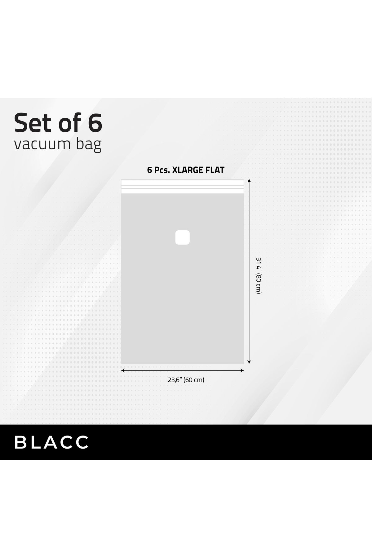 Magic Saver Bag-Blacc Set of 6 Vacuum Bags 2
