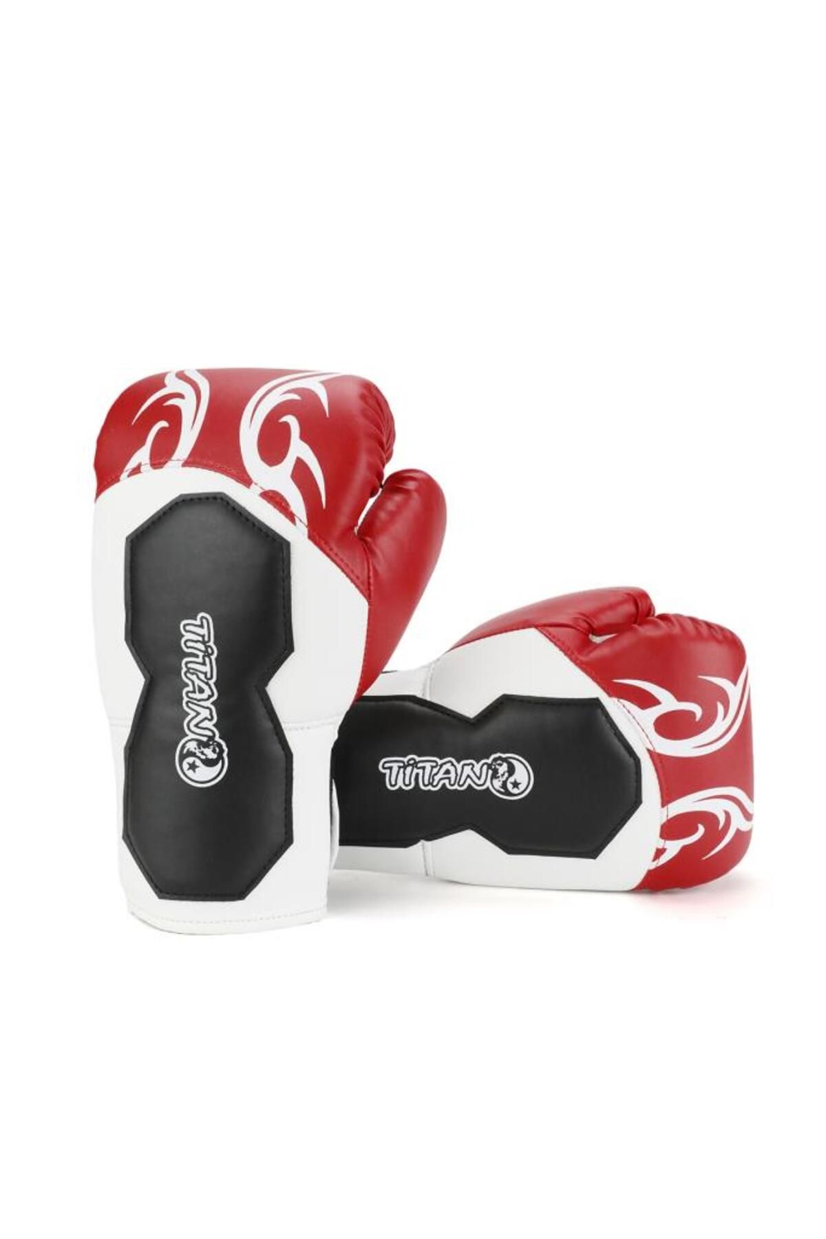 Titan Sport TİTAN SPORT KIRMIZI SİYAH İŞLEMELİ BOKS ELDİVENİ