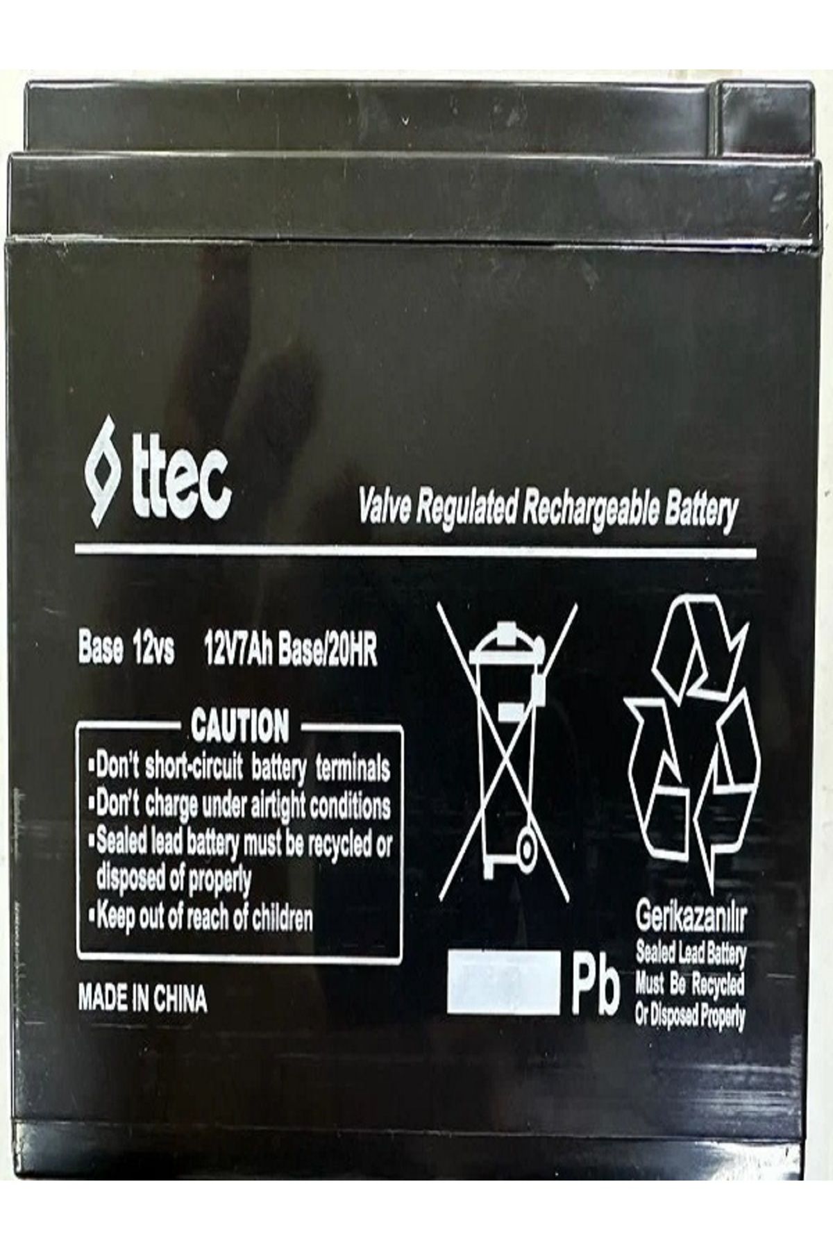 Bolsat 12 VOLT 7 AMPER TTEC AKÜ 151x65x94