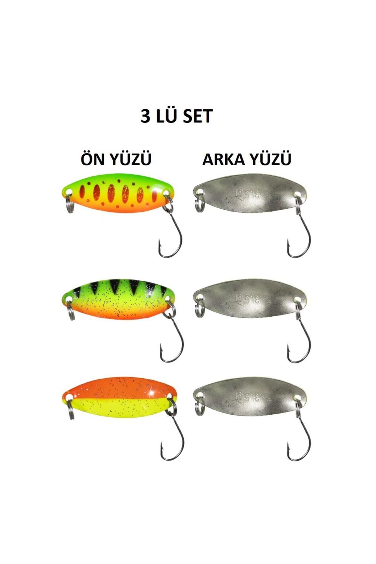 Ryuji 3RD Spoon 3.5gr 3.5cm 3 lü Alabalık Kaşık Set