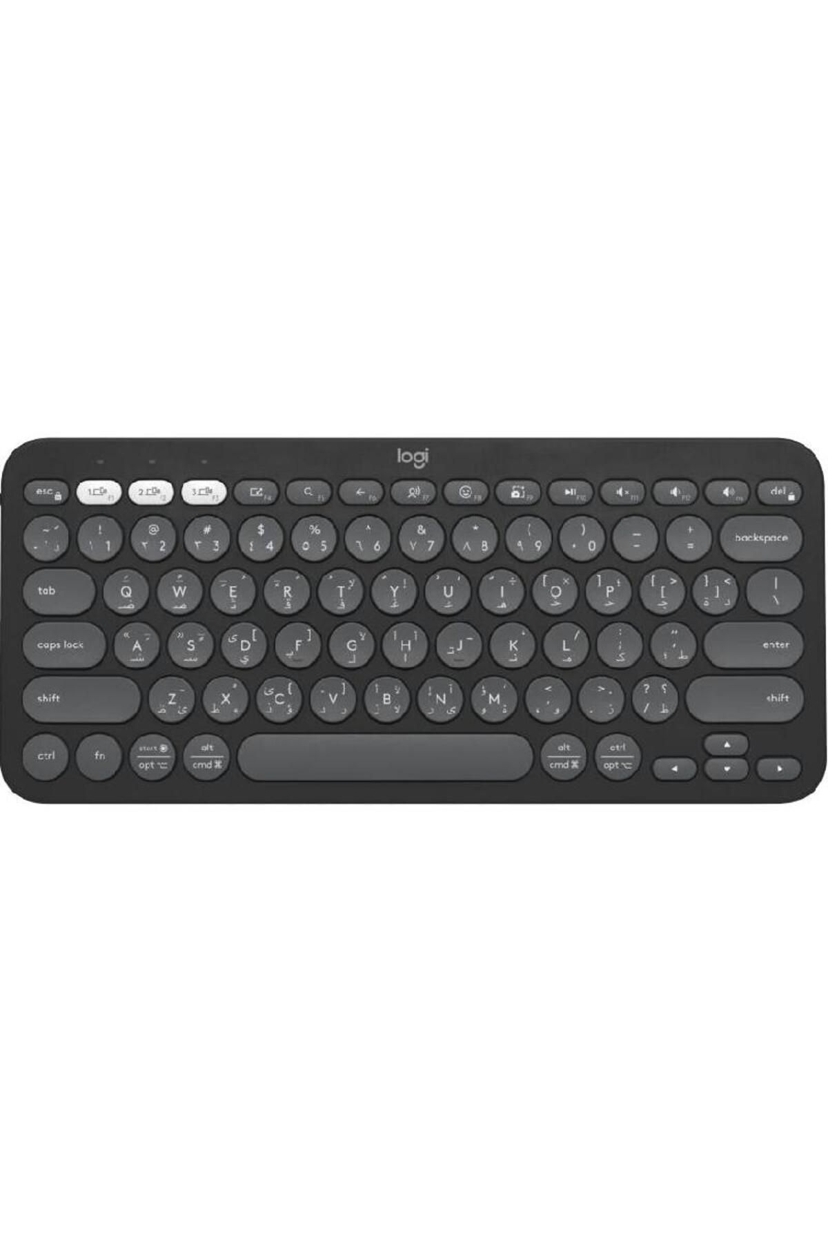 logitech-Pebble Keys 2 K380s Keyboard Bluetooth for iOS/Android/Windows OS/mac OS Tonal Graphite 1