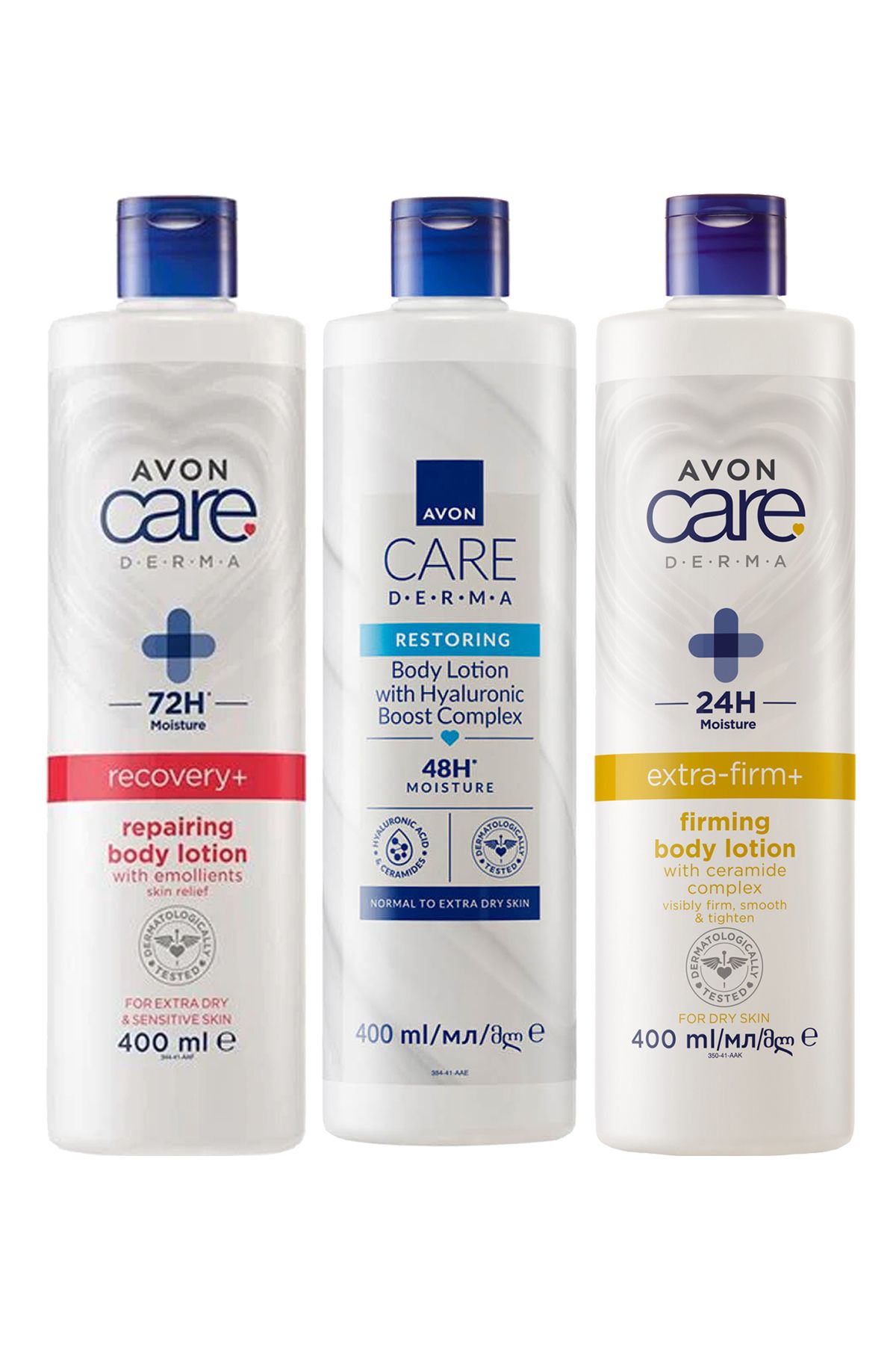 AVON Derma Yenileyici ve Sıkılaştırıcı Üçlü Vücut Losyonu Paketi