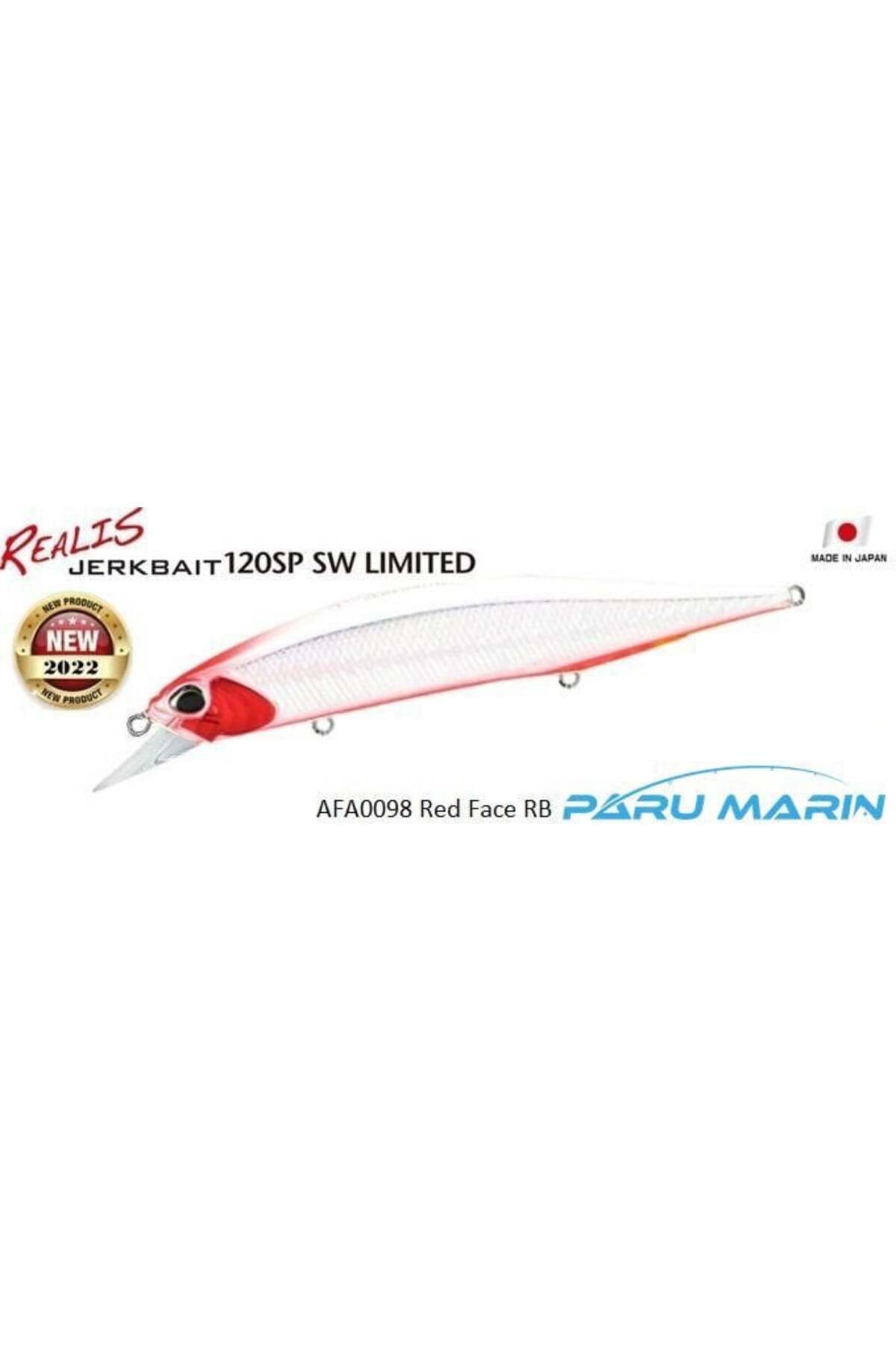Duo Realis Jerkbait 120SP SW AFA0098 / Red Face RB