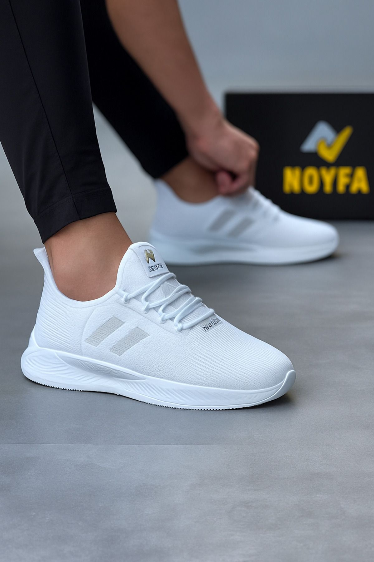 Noyfa taban kalın bez ayakkabı sneaker ayakkabı erkek spor bez spor