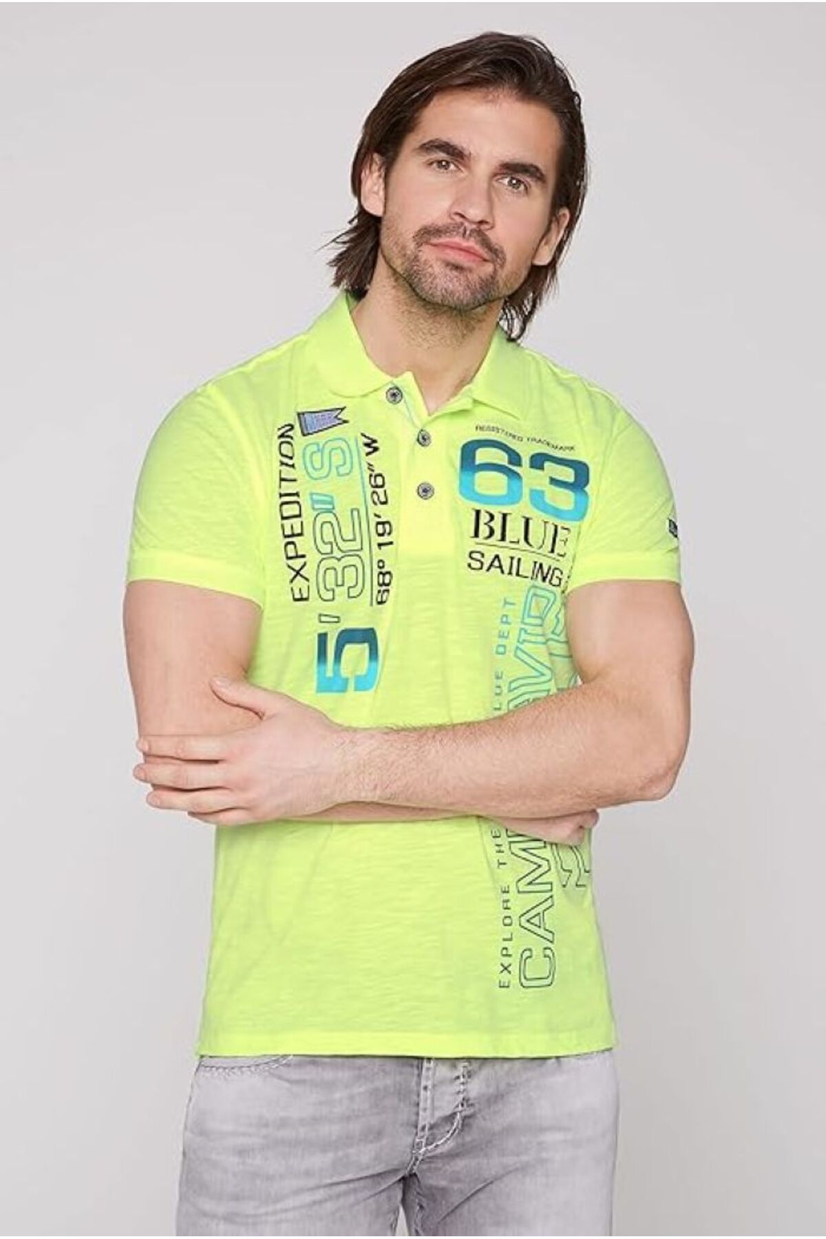 Camp David POLO YAKA ERKEK T-SHİRT