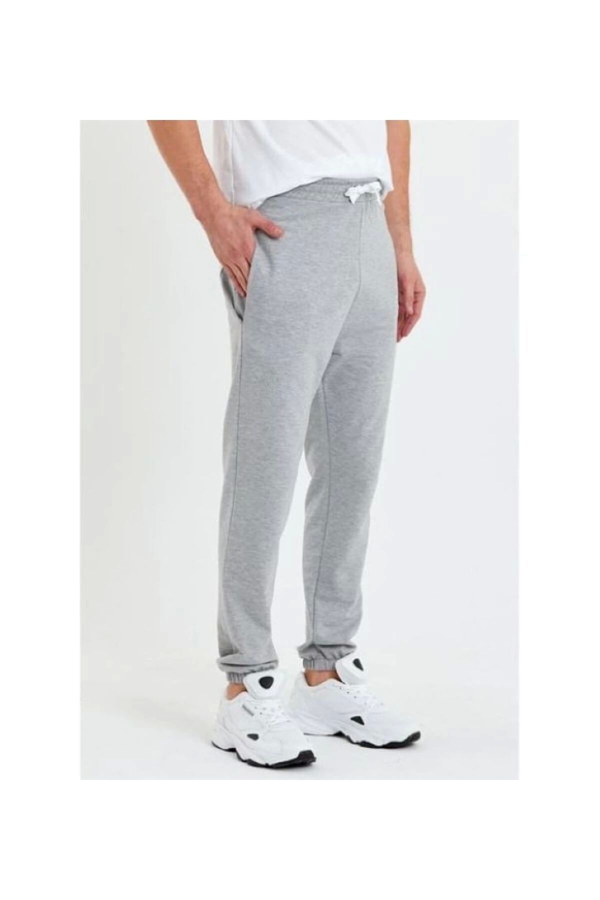 LC Waikiki %100 Pamuk Beli Lastikli Bağlamalı Düz Erkek Jogger Eşofman Altı