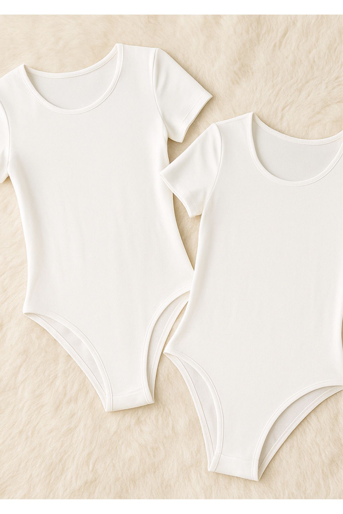 Loule Kadın Giyim Kısa Kol Likralı Penye 2 Adet Çıtçıtlı Body LL.K61.O82.003