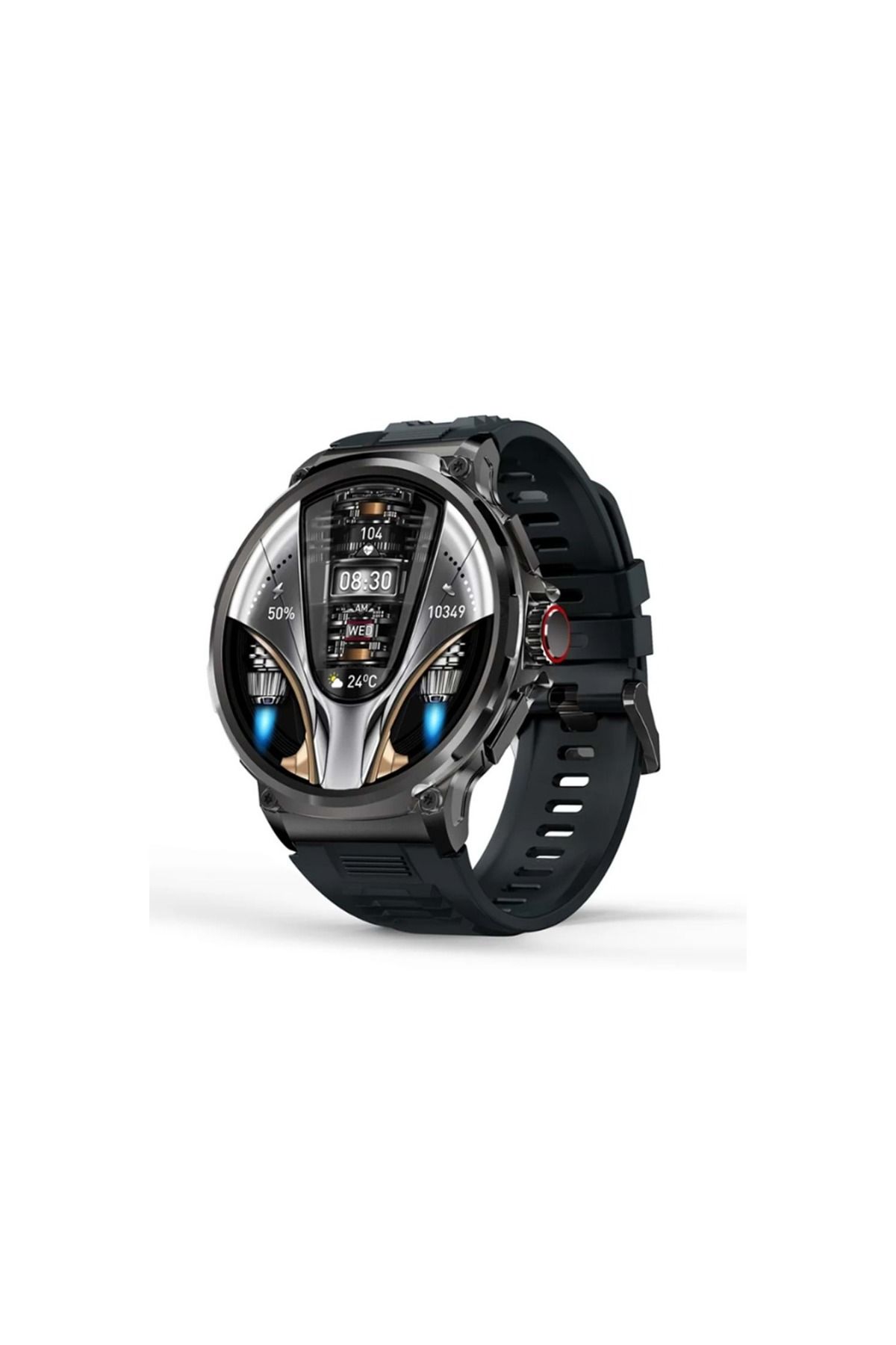 DigiMonster SW80 Smart Watch Akıllı Saat 3 Kordonlu Metal Kasa 700mAH Batarya Uzun Pil Ömrü 1.93 Ekran