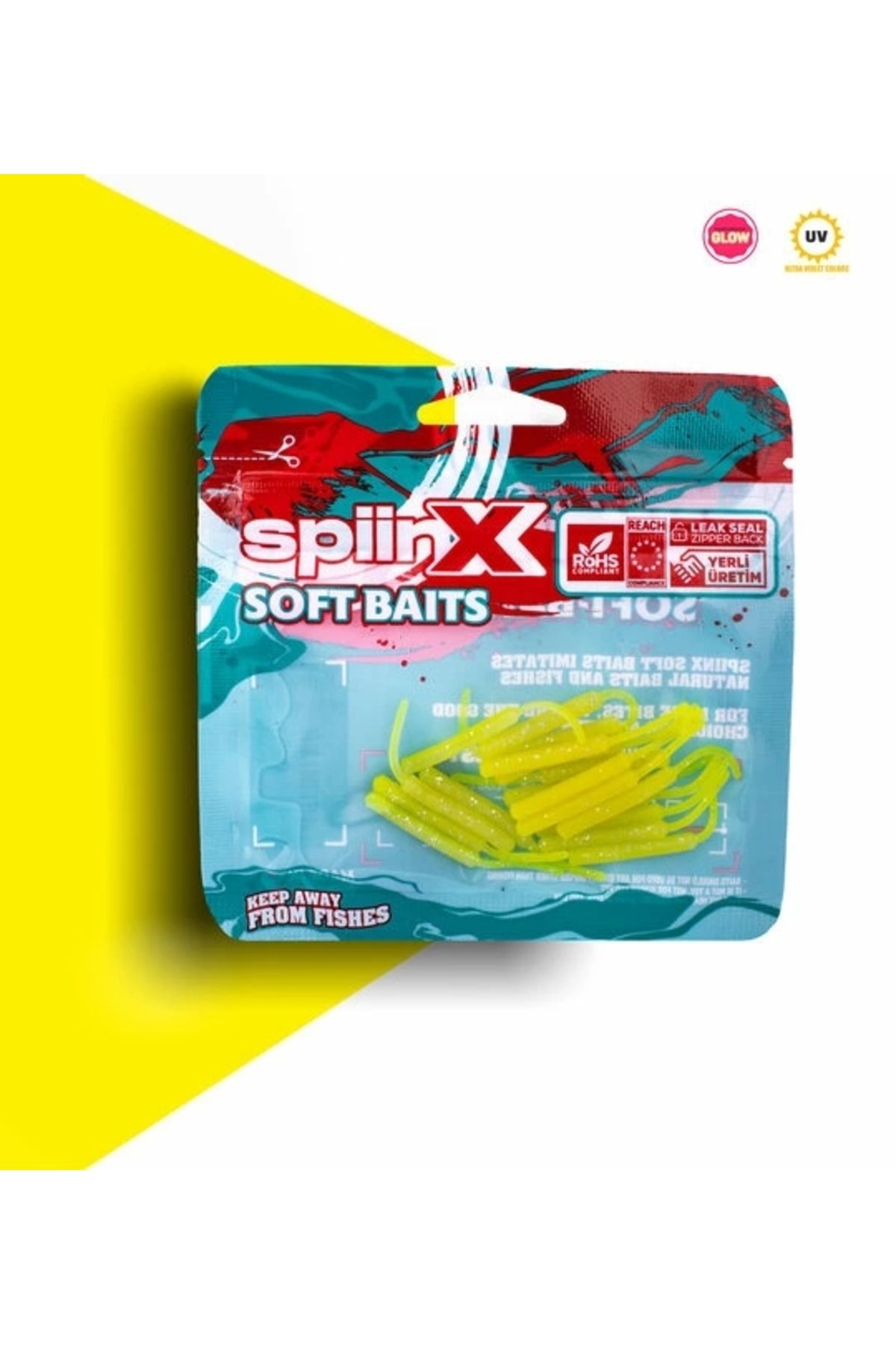 SpiinX Baby Fısh Silikon 4.5cm 18p Glowlu Renk: Lemonade