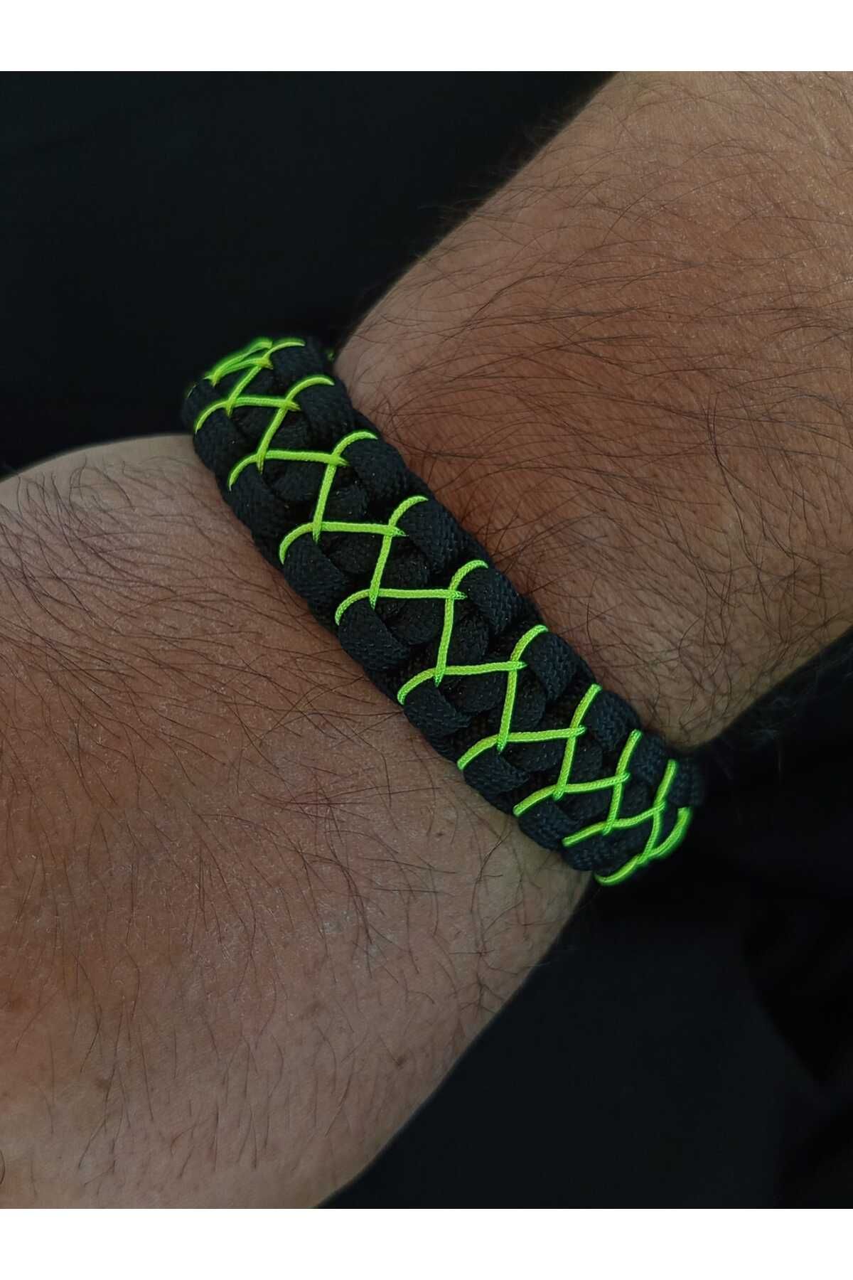 CAPPAPARACORD NEON YEŞİL ZİNCİR BİLEKLİK