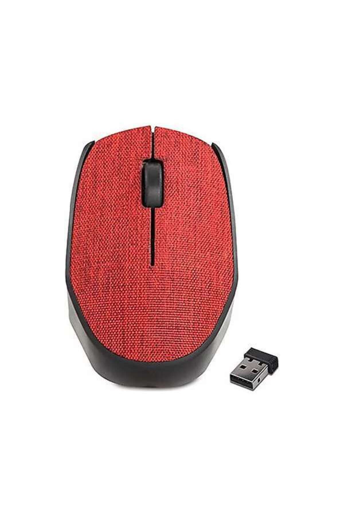 Everest KM-218 Mouse Kırmızı Usb 2.4Ghz Kumaş Yüzey Kablosuz