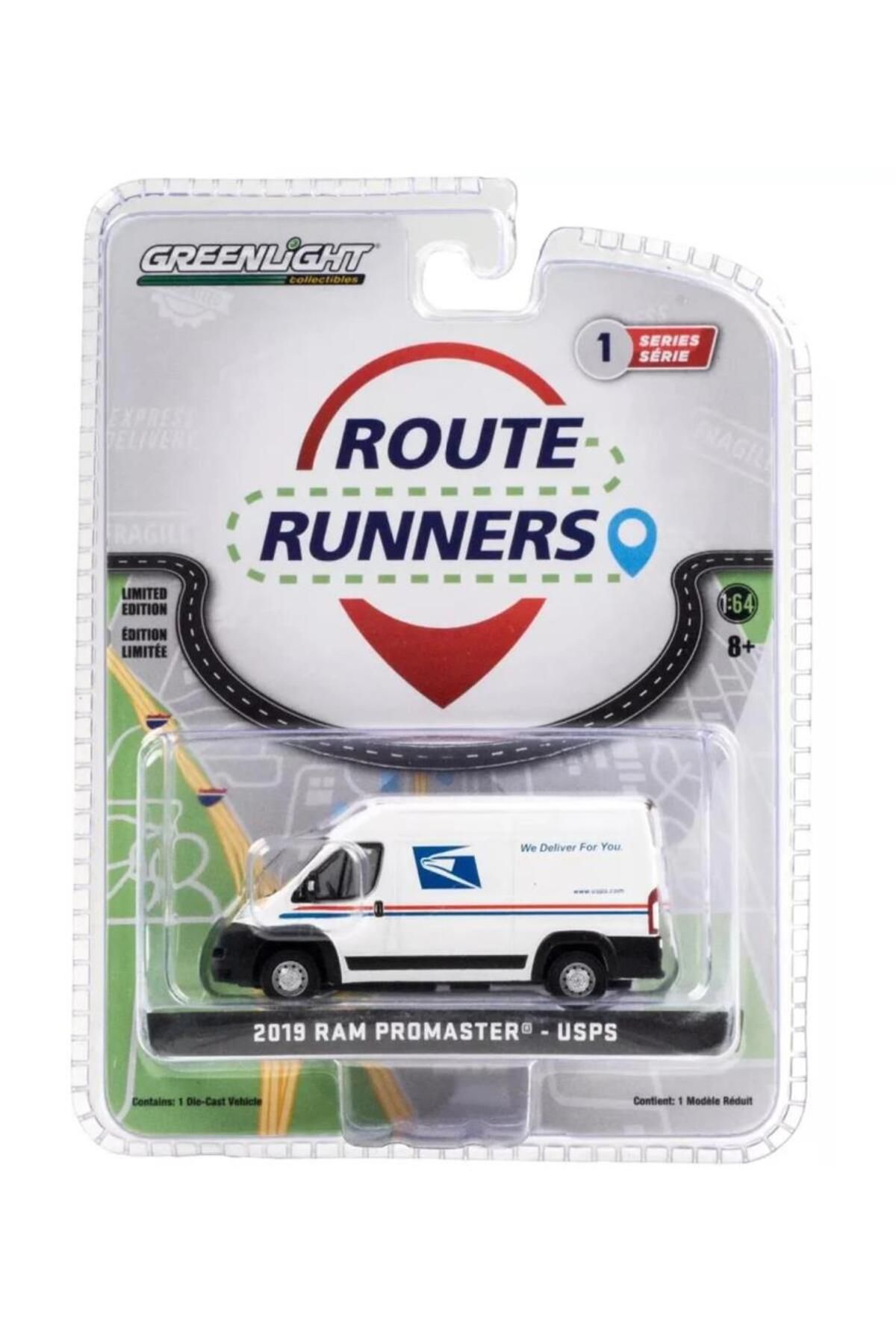 Greenlight 2019 Ram Promaster USPS 1/64 Model Araba