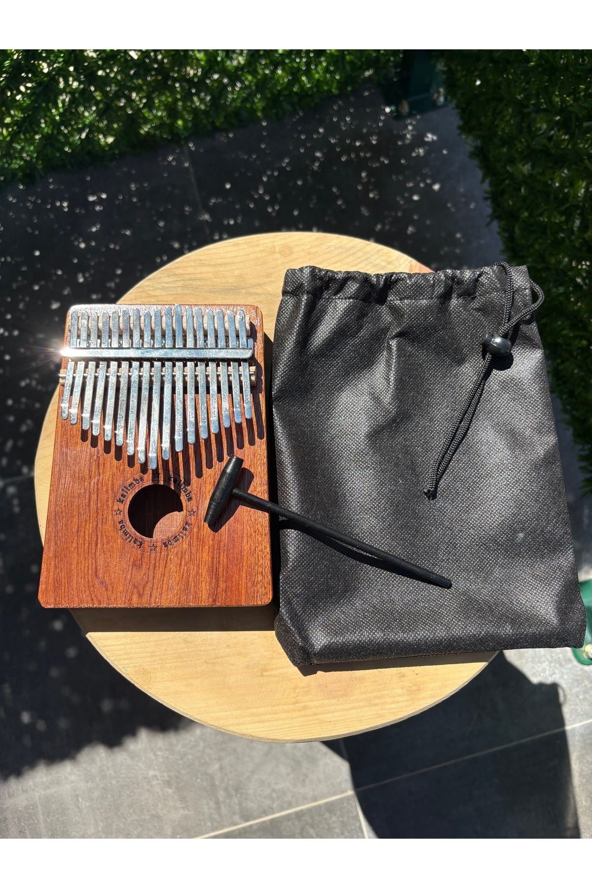 Elefra Percussion Elefra Kalimba – Maun Ağacı, Tam Profesyonel | Akor Çekici ve Kılıf Hediyeli