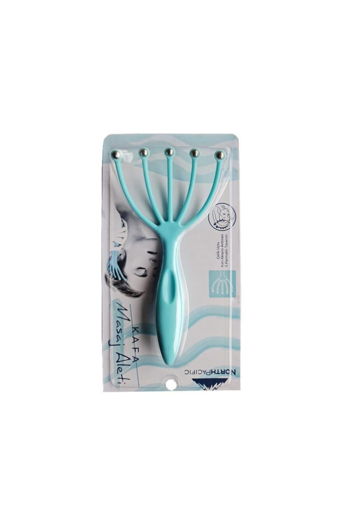 AboutThePerfect Light mavi çelik uçlu 5 parmak kafa masaj aleti