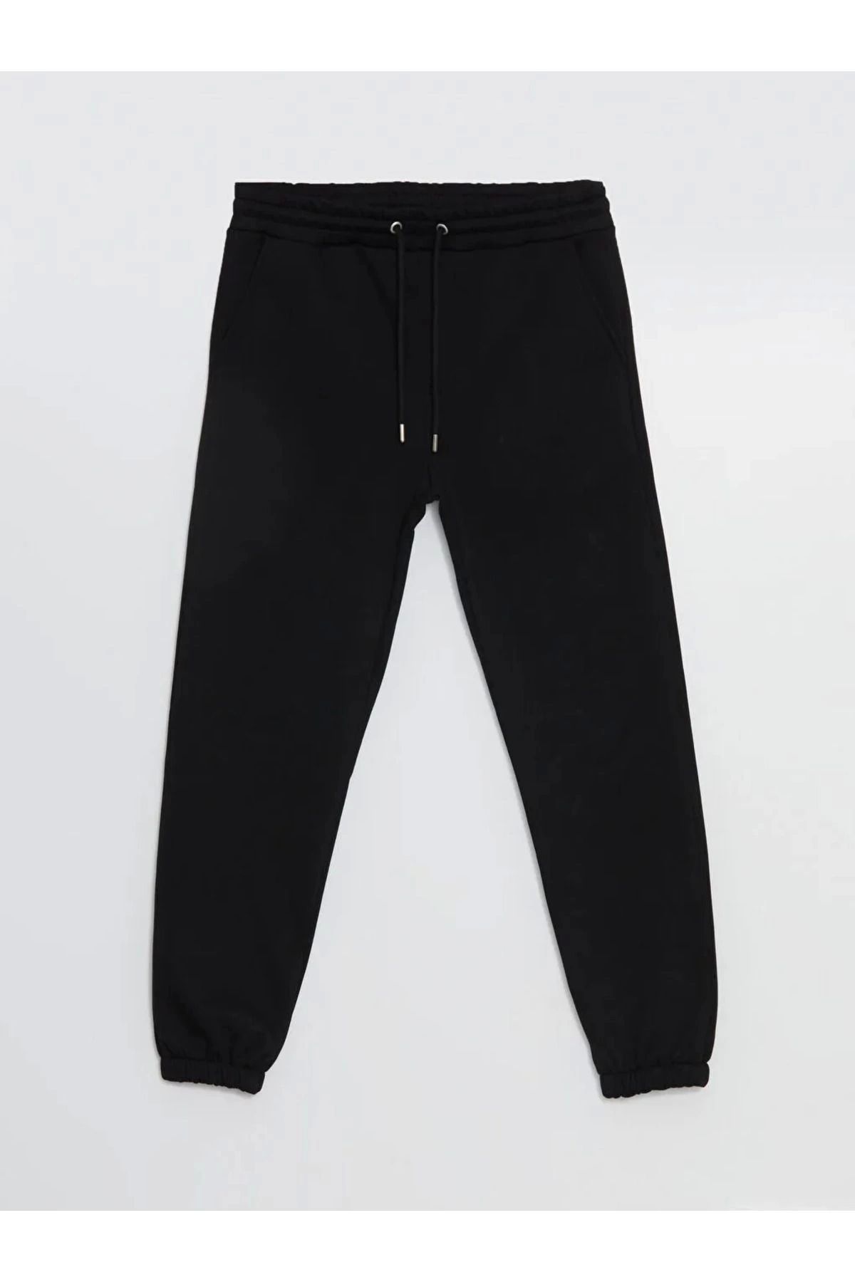 LC Waikiki Classic Yeni Siyah Rahat Kalıp Erkek Jogger Eşofman Altı