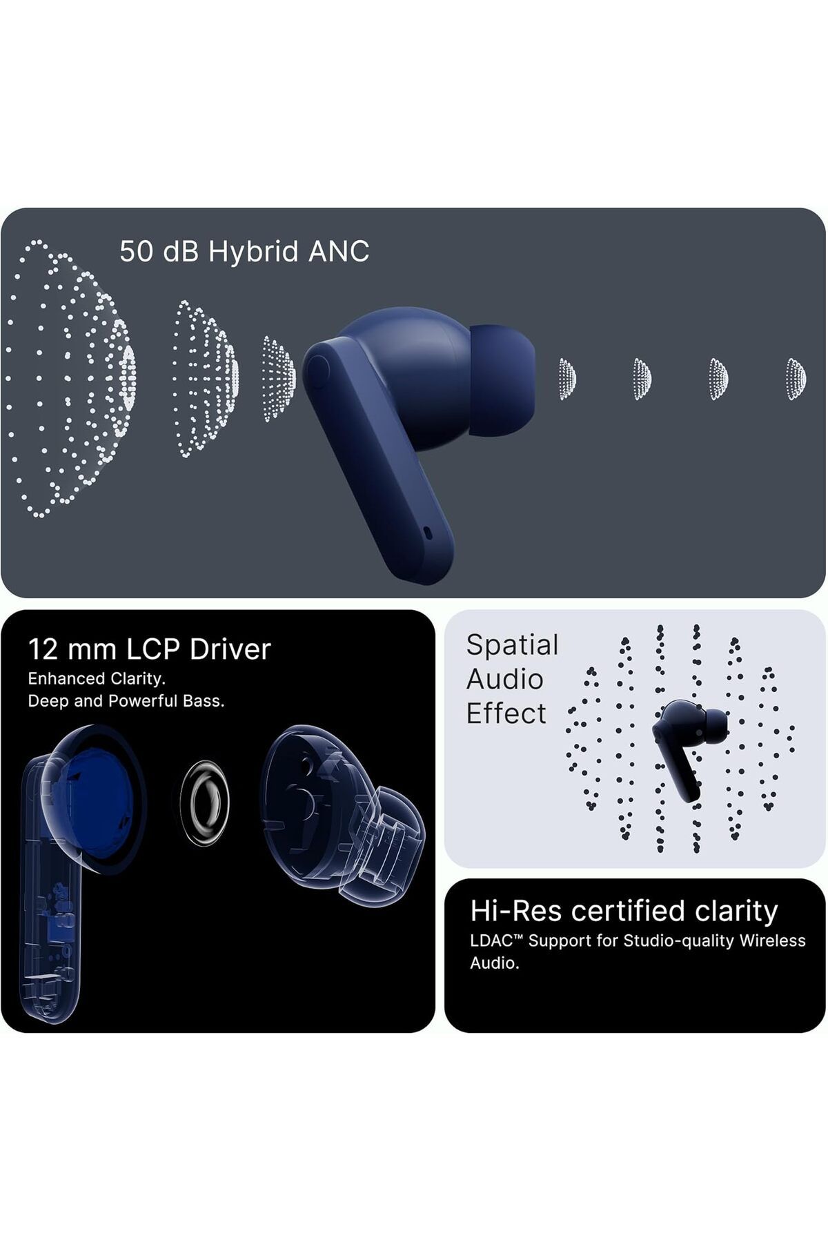 cmf by NOTHING-CMF Buds 2 Plus 2025 New Wireless Earbuds Adaptive Noise Cancelling, Hi-Res Audio Bluetooth Headphon 7