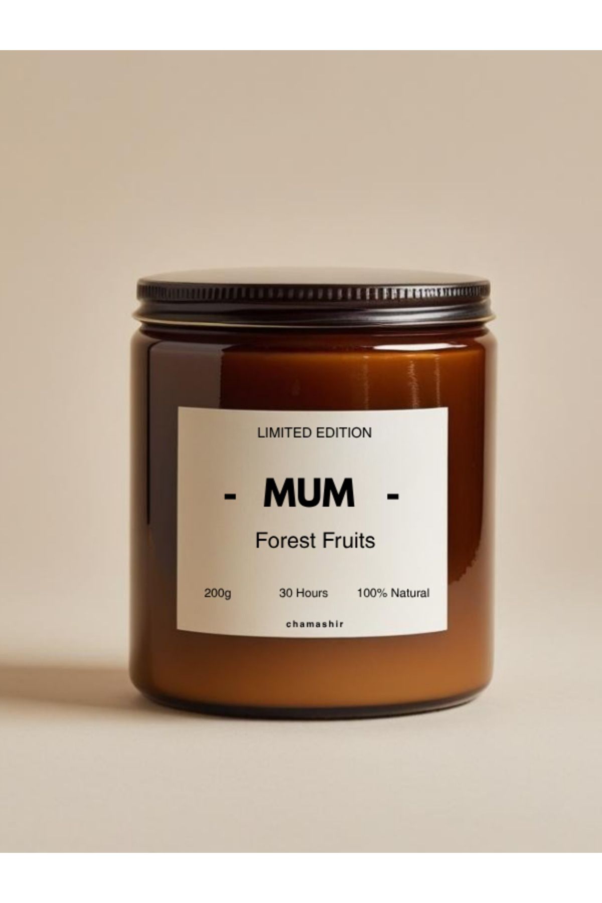 chamashir cleaning solutions Doğal Kokulu Mum–Orman Meyveli, Amber Soya Wax, Aromaterapi, 200gr, El Yapımı, Dekoratif Kullanım