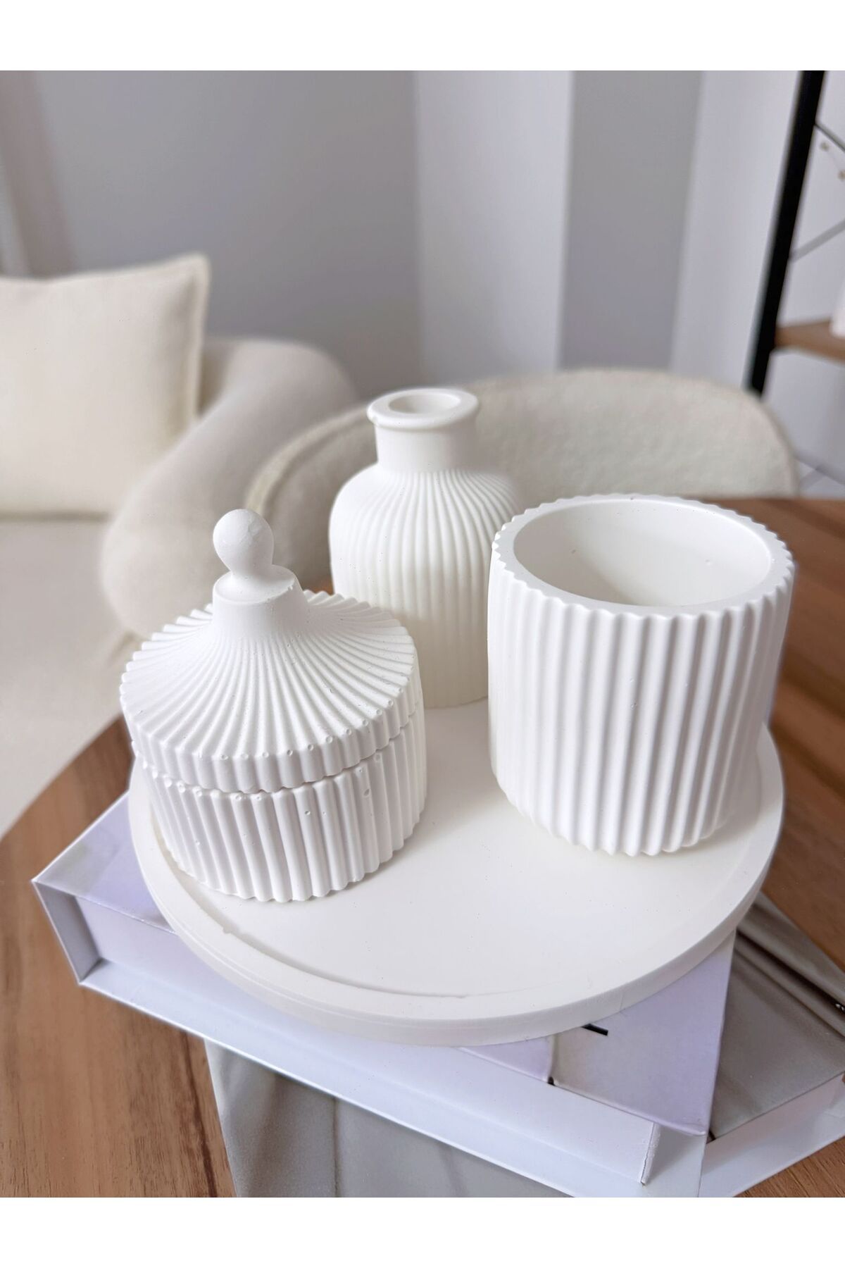 Deslina Dekoratif Modern Şık Tasarım 4lü Obje / Ev & Ofis