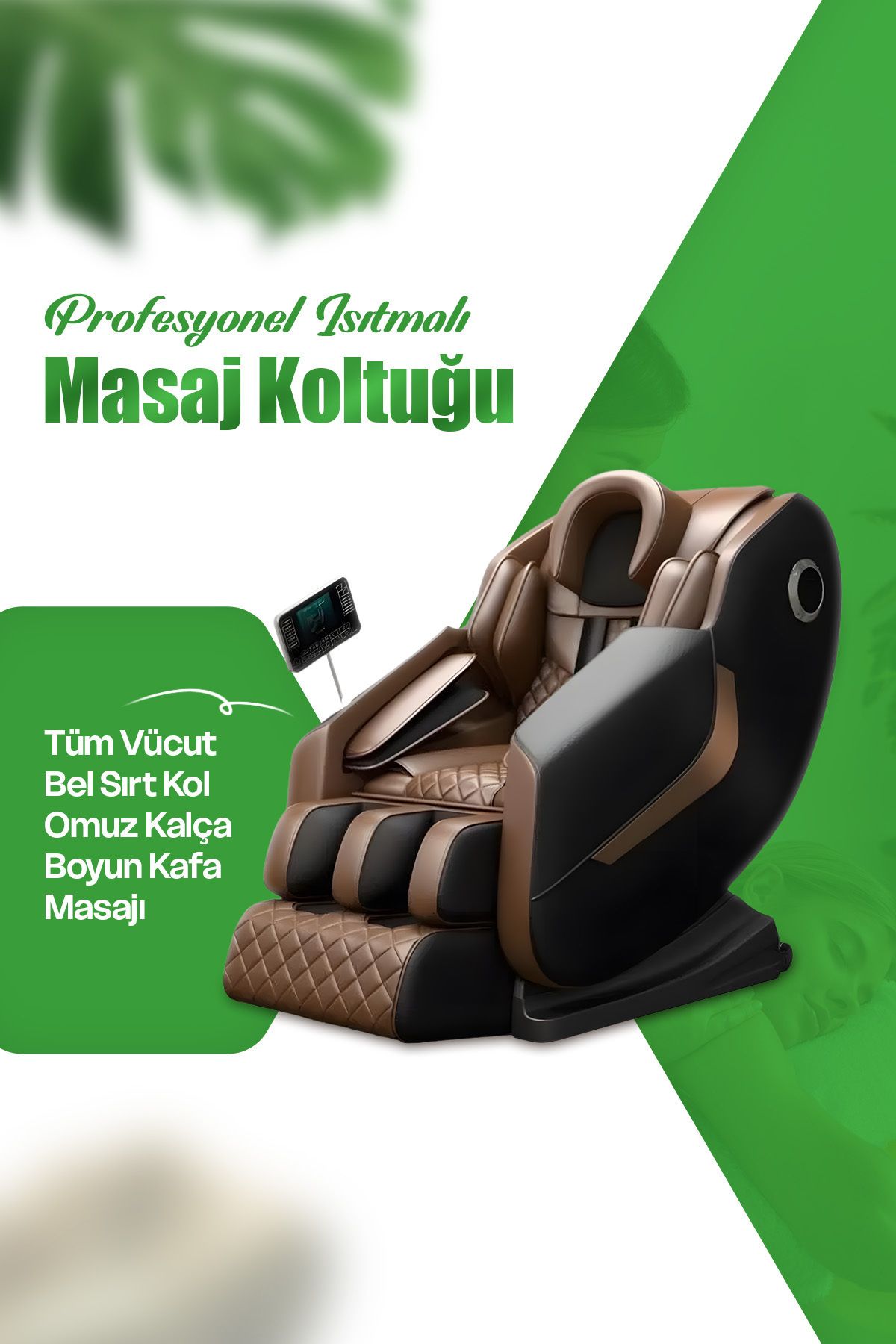 AboutThePerfect Isıtmalı Çok Fonksiyonlu Masaj Koltuğu Tüm Vücut Rahatlatıcı Konfor