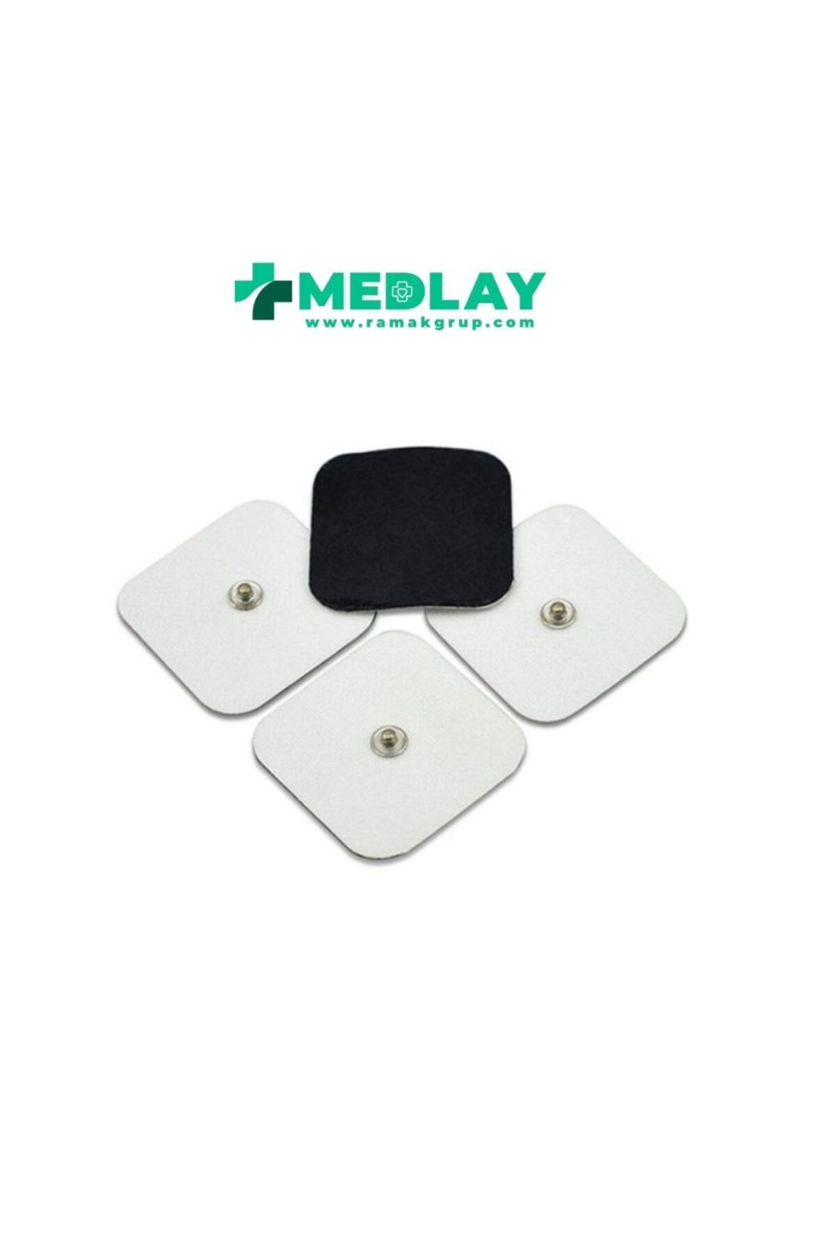 AboutThePerfect 5x5 Çıtçıtlı TENS Elektrot Pedi, 2 Paket, 8 Adet, Rahat ve Güvenli Kullanım
