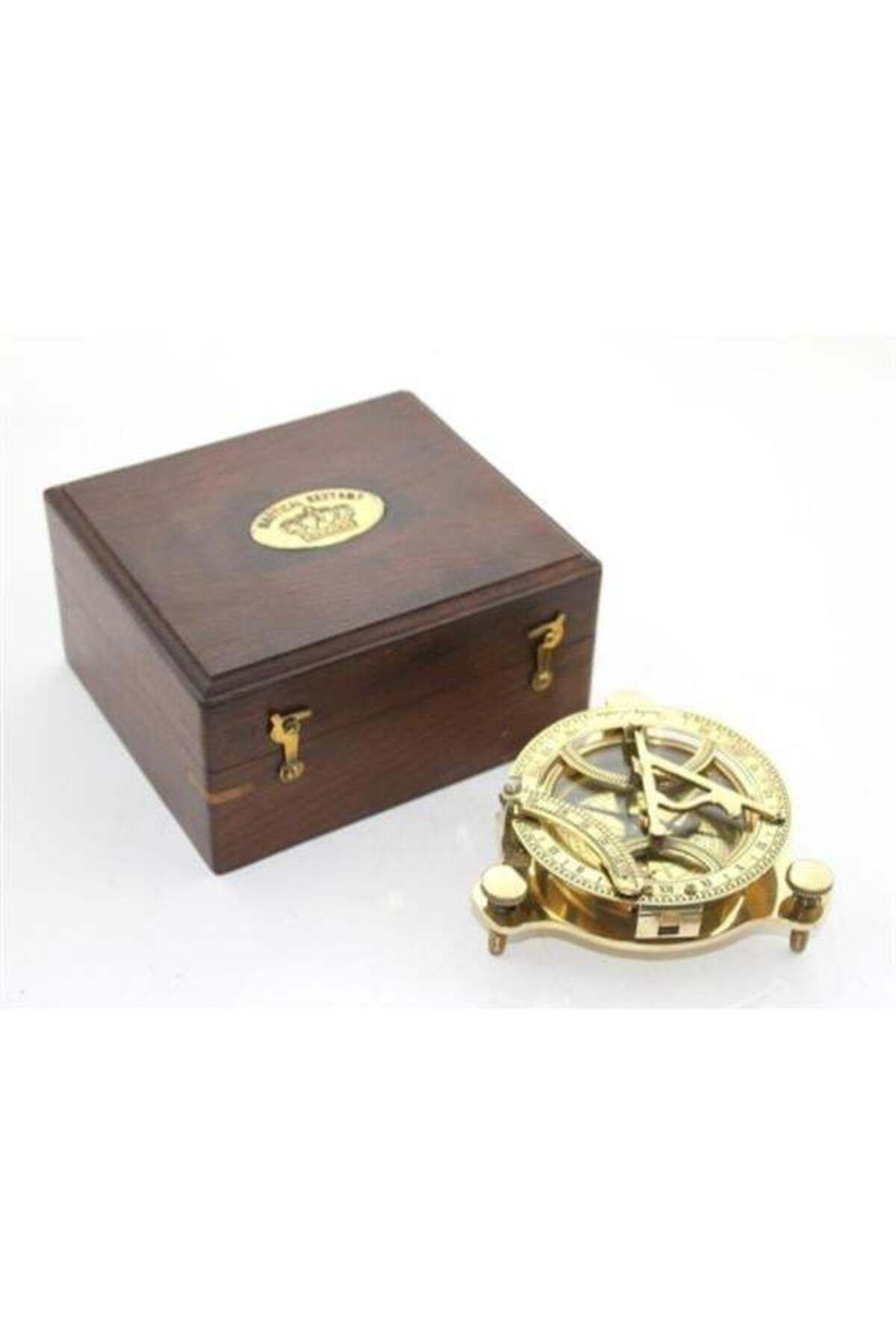Emperium Ahşap Kutulu Pirinç Pusula Model 11
