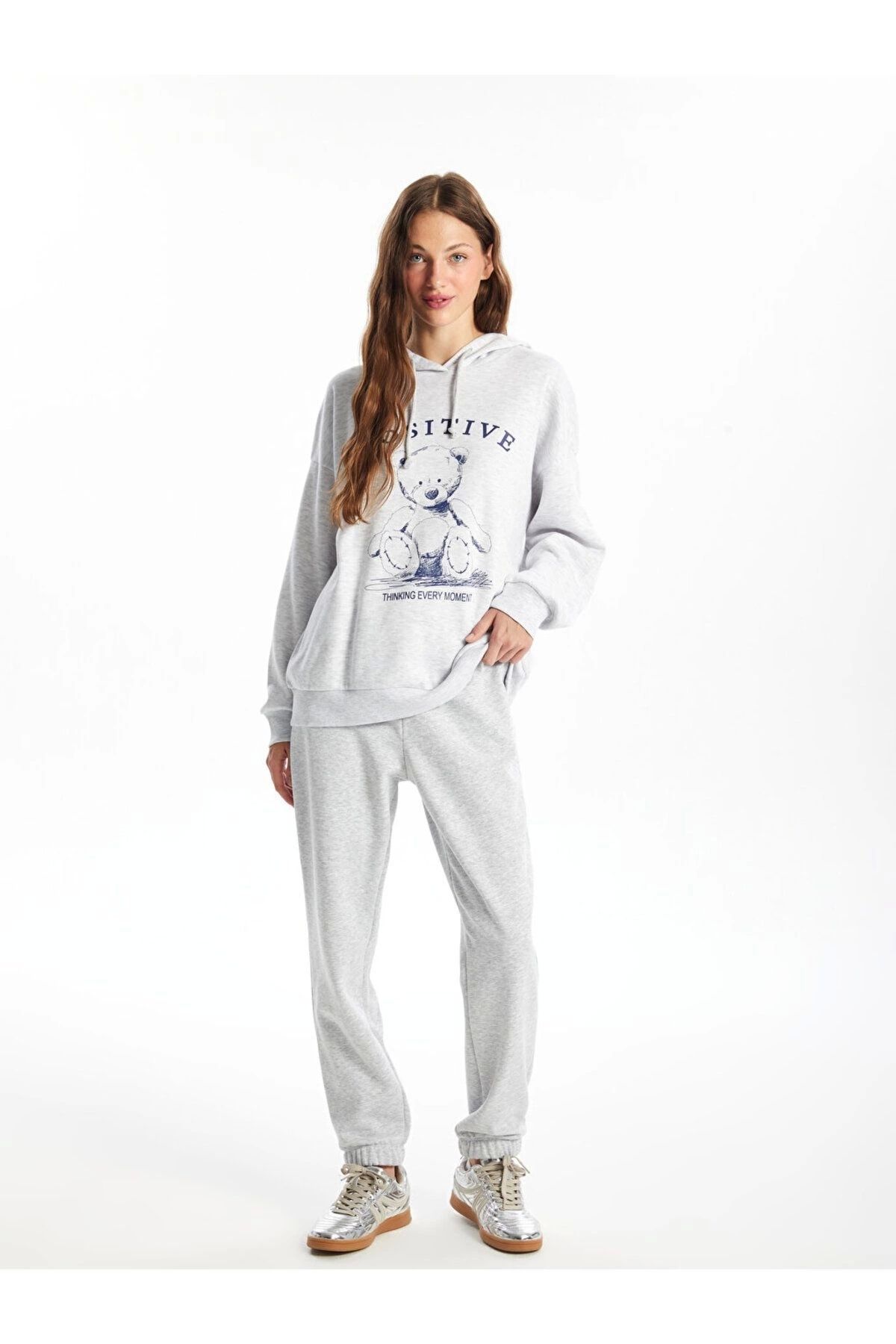 LC Waikiki Beli Lastikli Kadin Kalin Jogger Esofman Alti - W46714z8