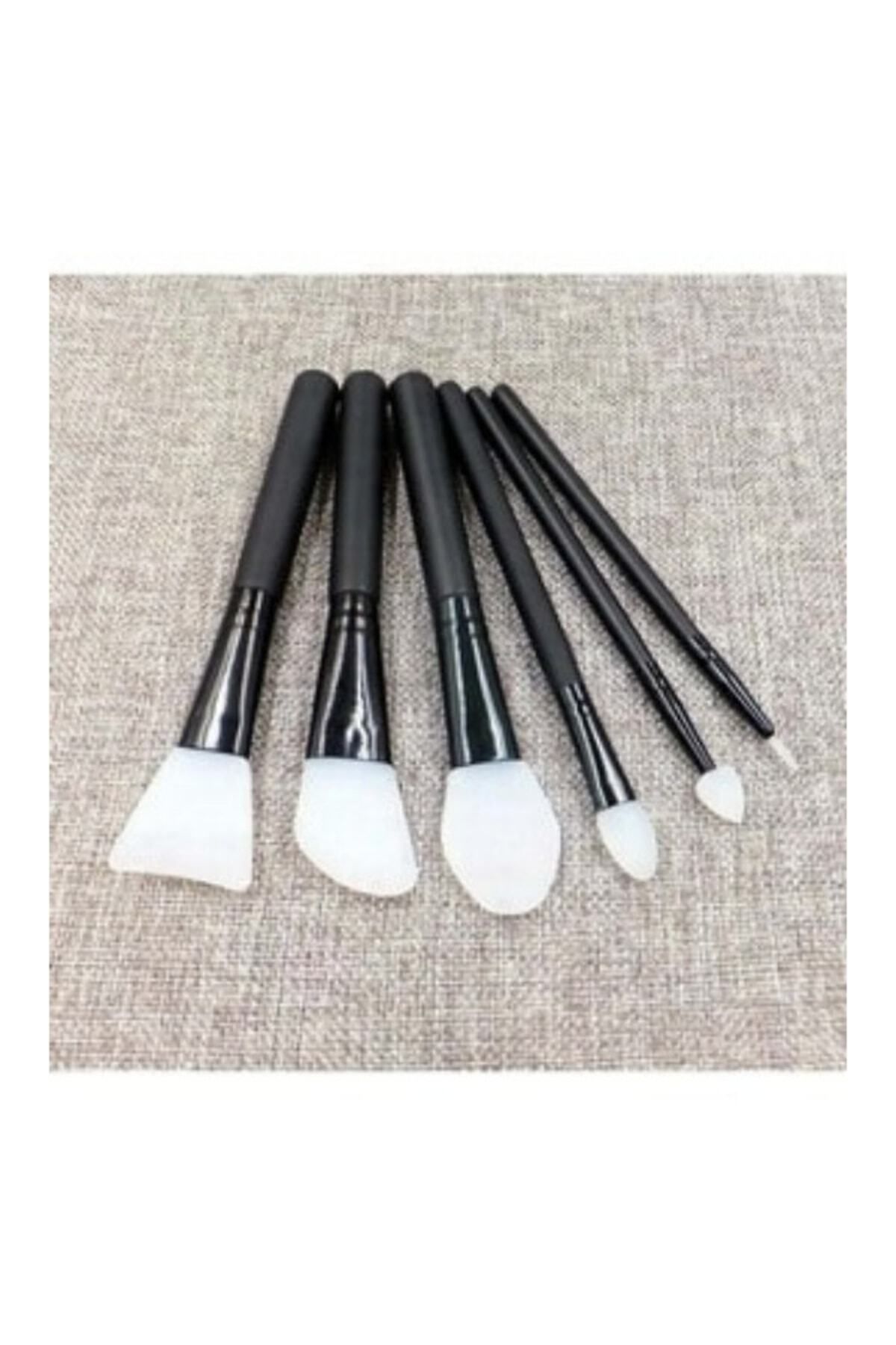 AboutThePerfect 6 Parça Silikon Makyaj Fırça Seti, pratik ve şık makyaj araçları
