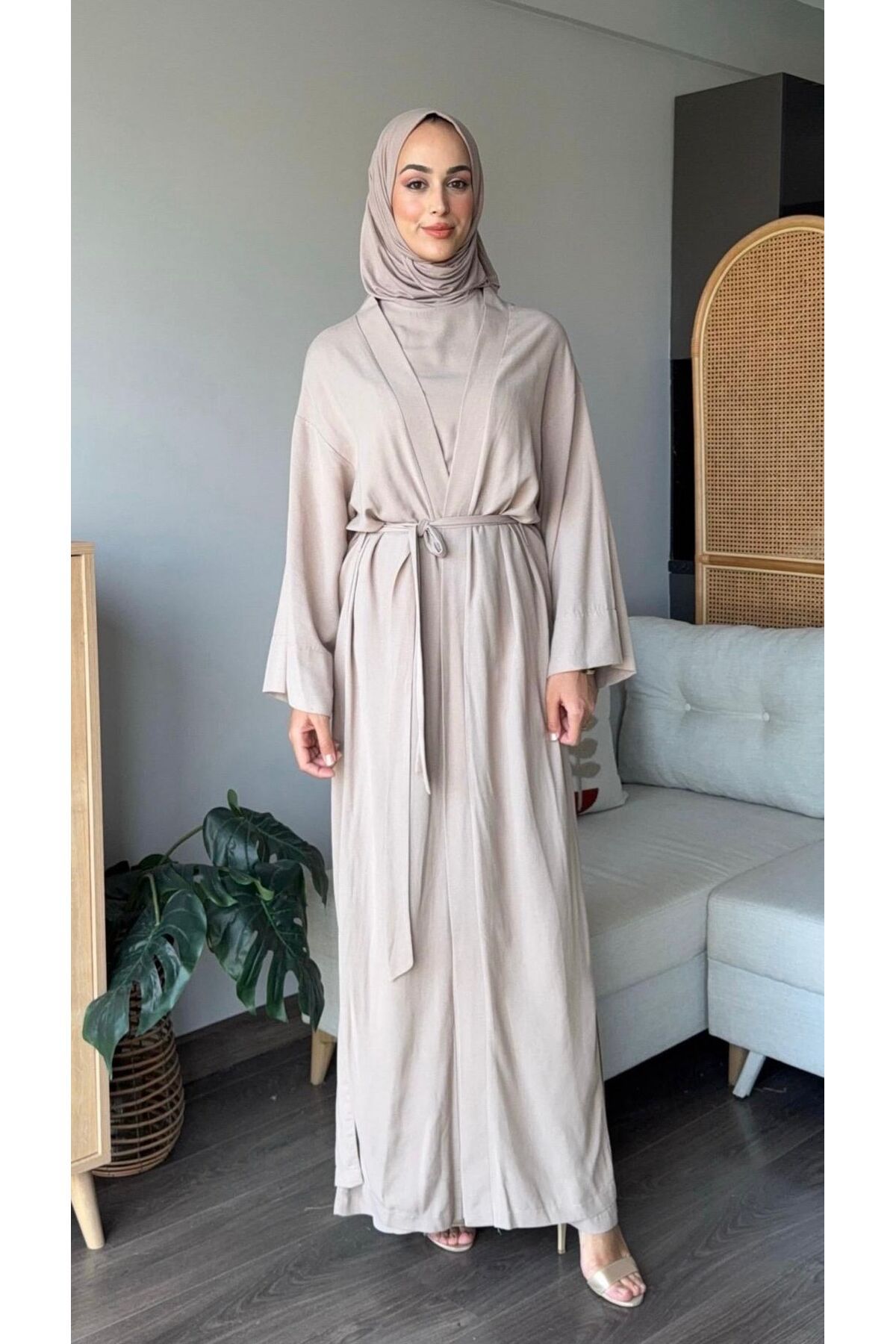 Seranka İÇLİKLİ ABAYA TAKIM