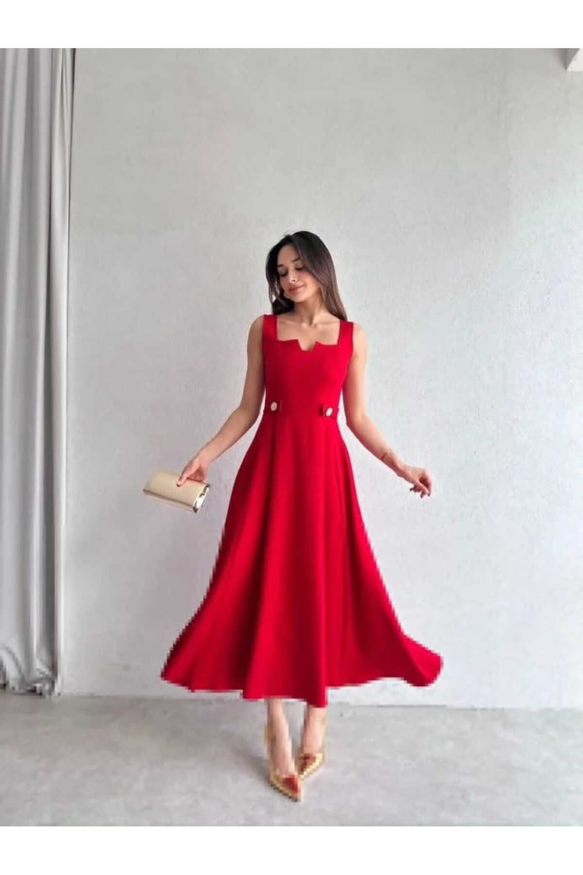 MODA DURAĞI CREW Midi Elbise