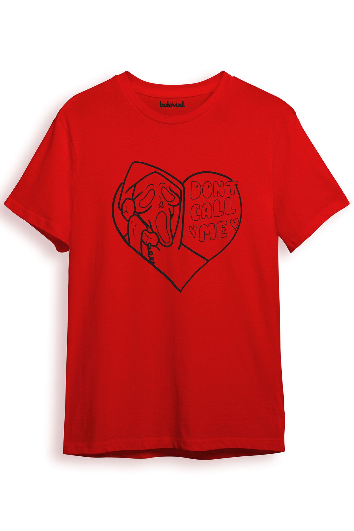 beloved.co Scream Don't Call Me Tasarımlı Dijital Baskılı %100 Pamuk Regular Fit T-Shirt