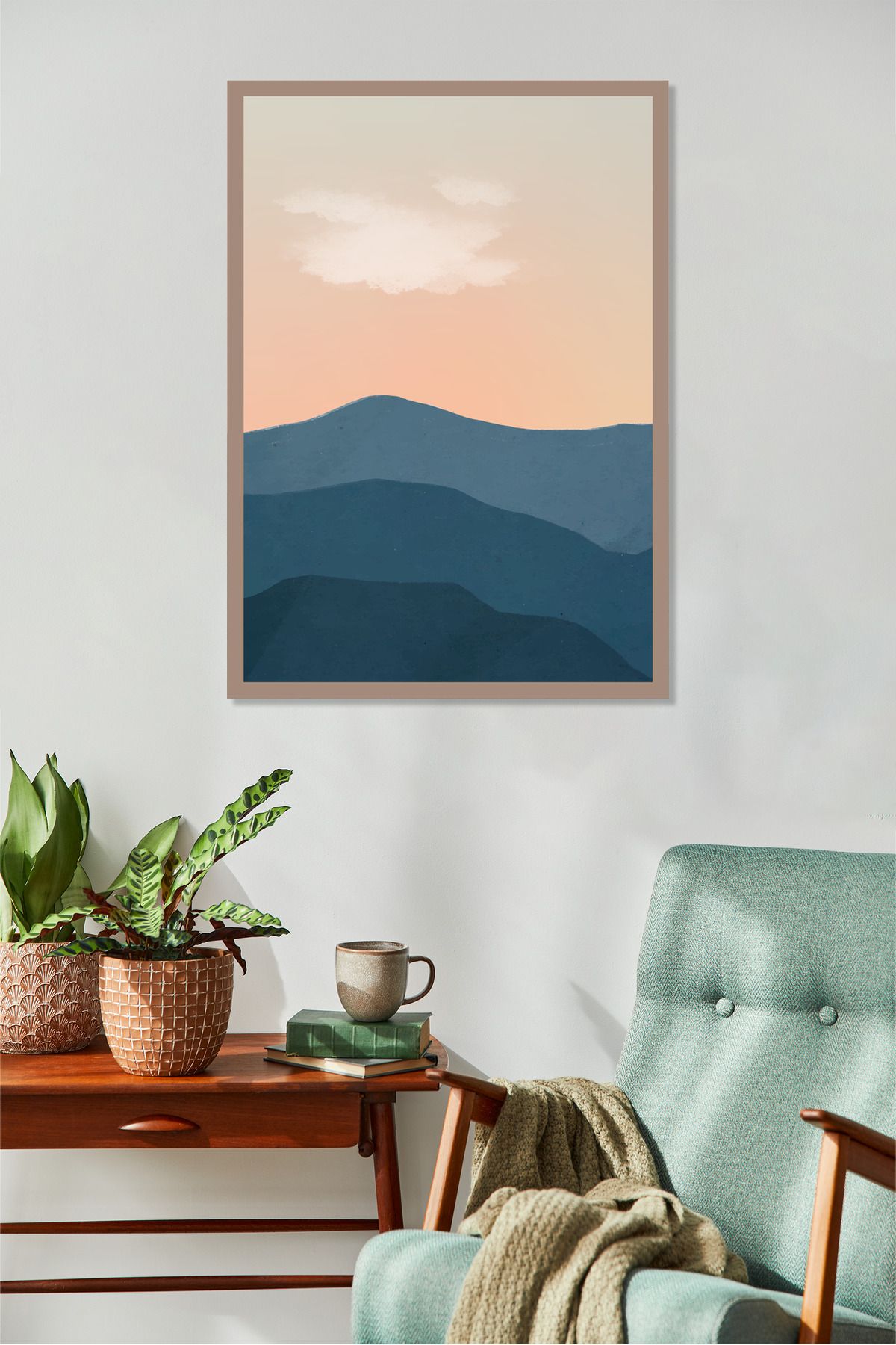 BENUKO Dekorasyon Dağ Manzara Posteri 30x42cm No:1