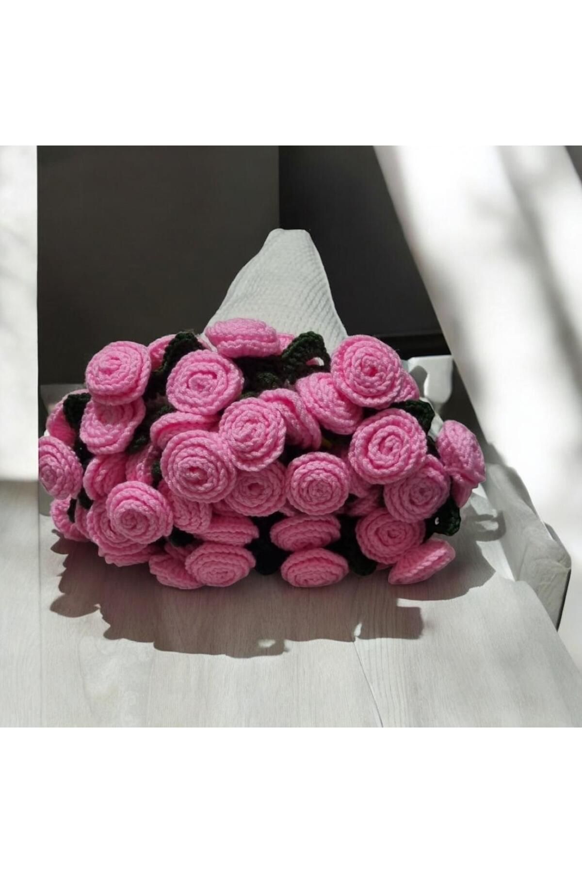Charme Elegant el örgüsü şal buket