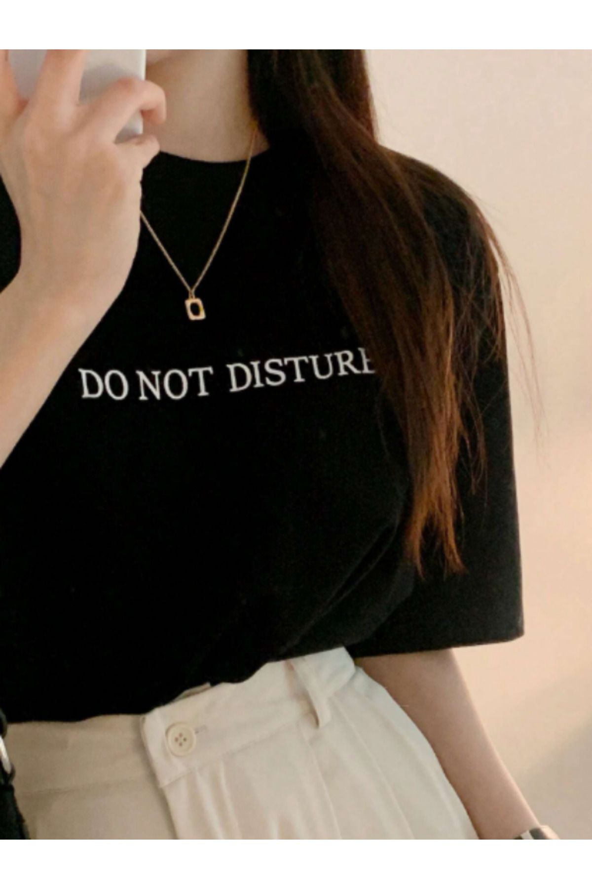 HY FASHION Unisex Erkek/Kadın Siyah Beyaz Renk Seçenekli Baskılı Oversize Pamuklu Bisiklet Yaka Salaş T-Shirt