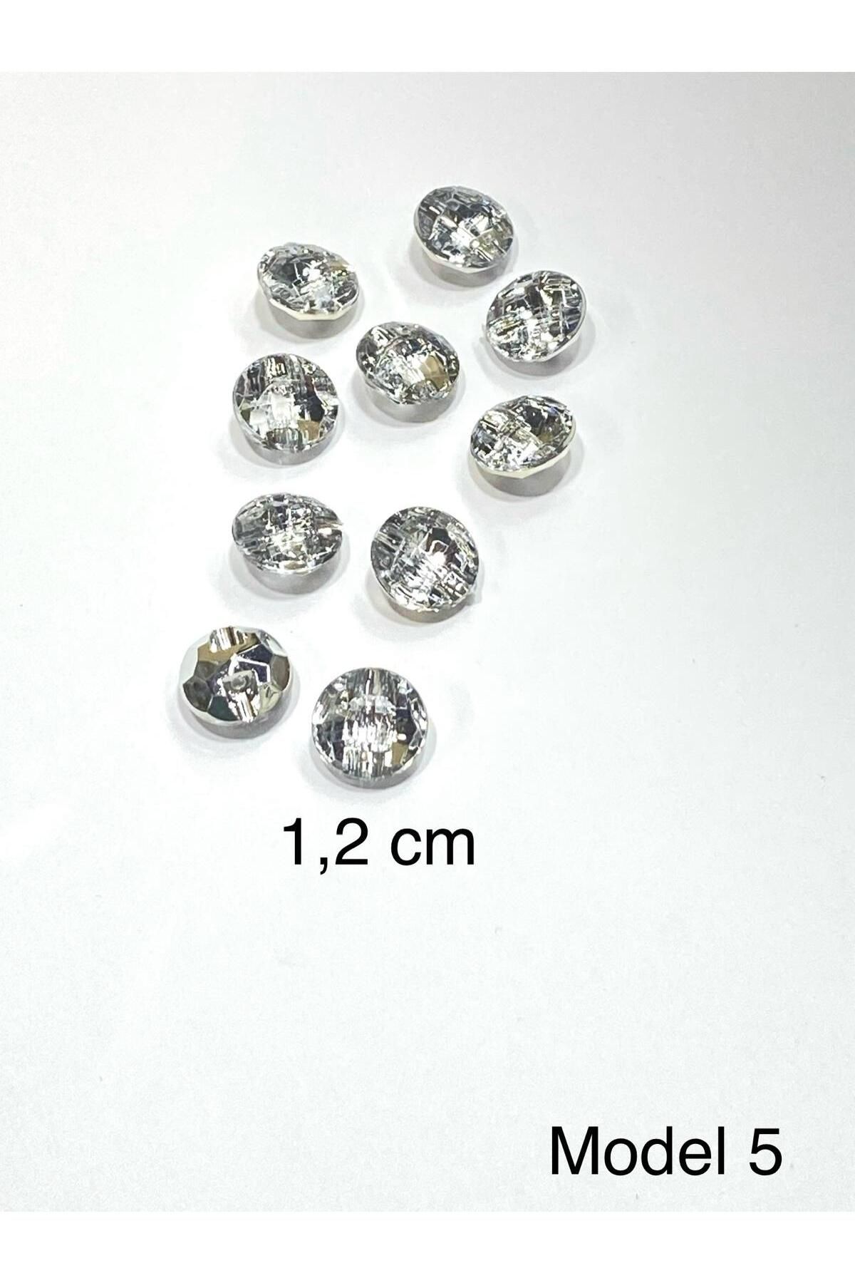 karantuhafiye-Blouse Button / Plastic Stone Appearance Button with Hole from the Bottom / 2919 / 10 Pieces / Model 5 2