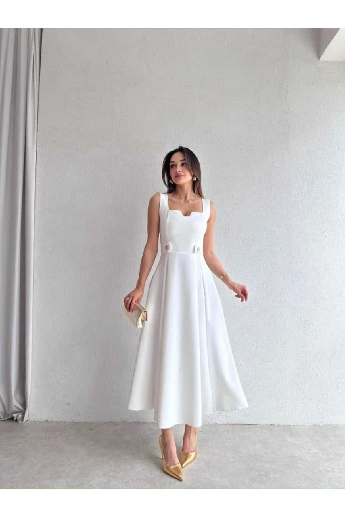 MODA DURAĞI CREW Midi Elbise