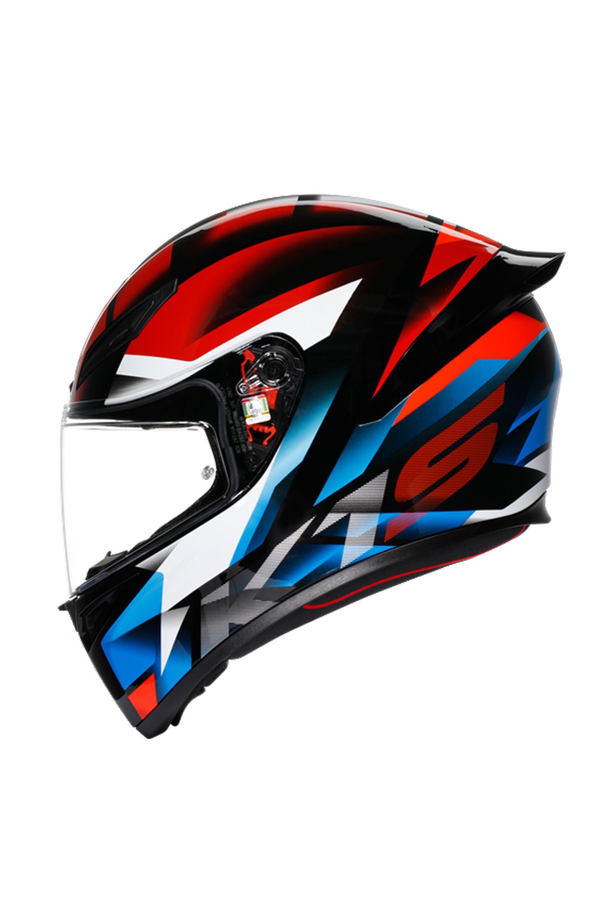 AGV K1 S E2206 FASTLAP BLACK RED BLUE KASK