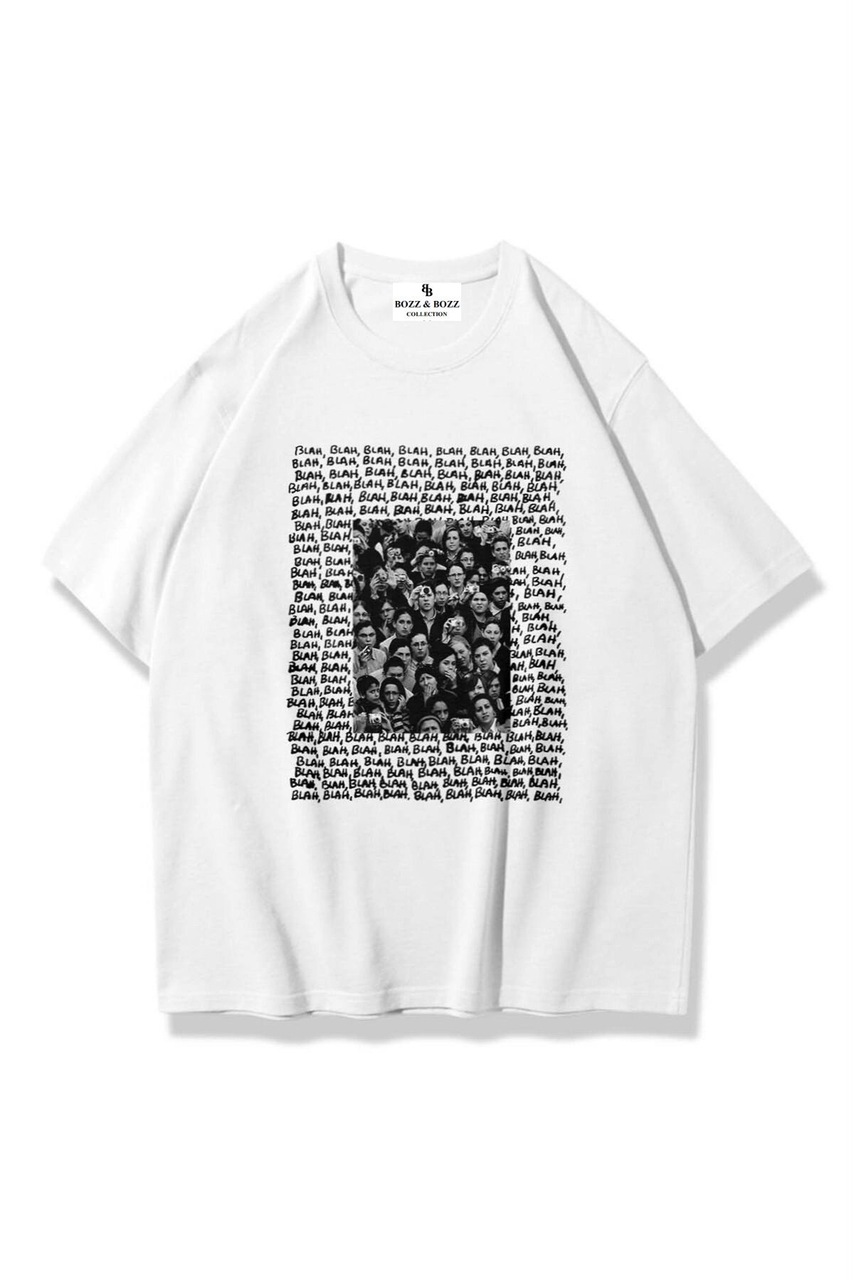 Bozz&Bozz Collection Unisex Oversize Blah Blah Blah T-shirt