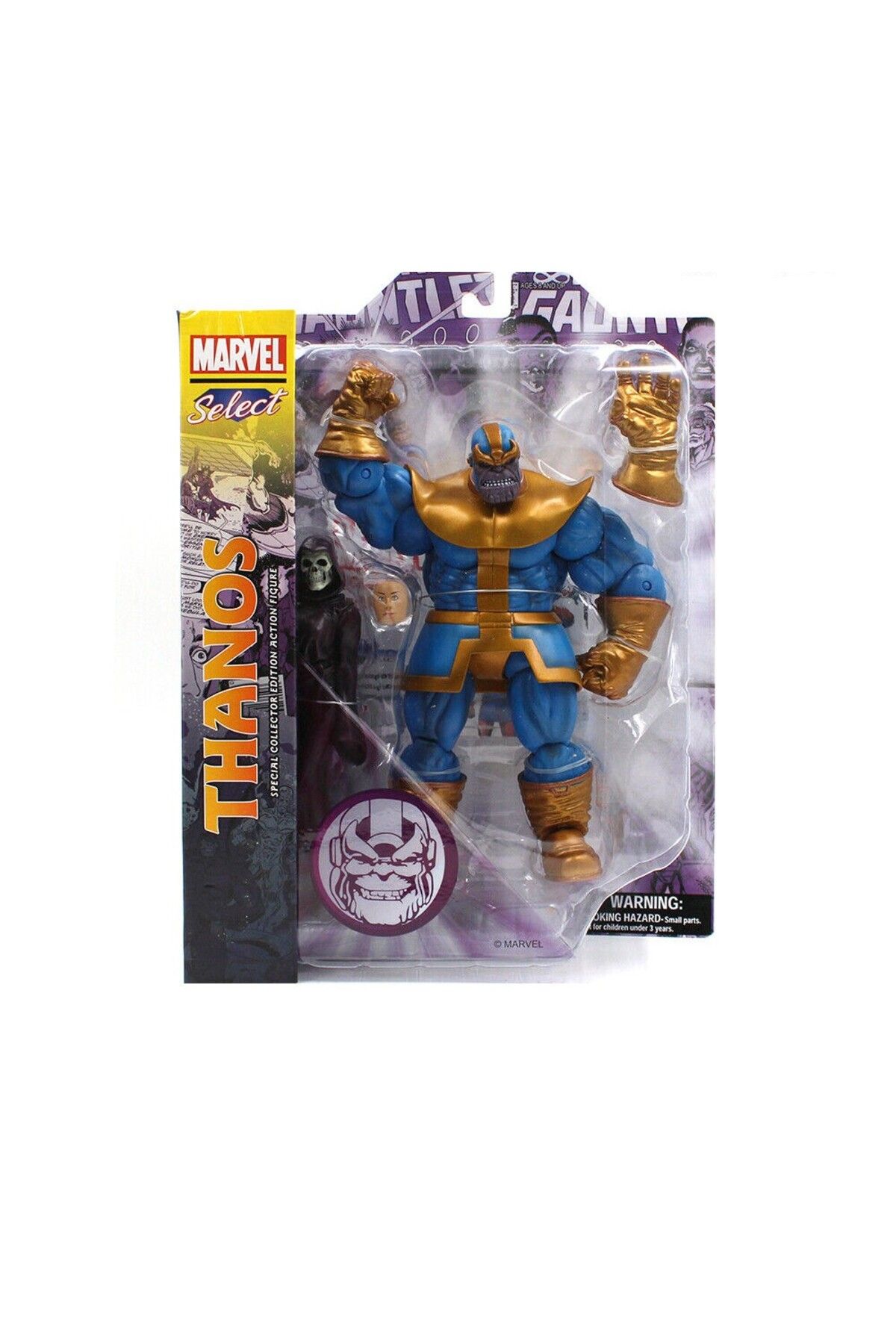 Diamond Select Toys Marvels Select Classic Comic Thanos w/Death Figure - DIamond Select Toys Figür