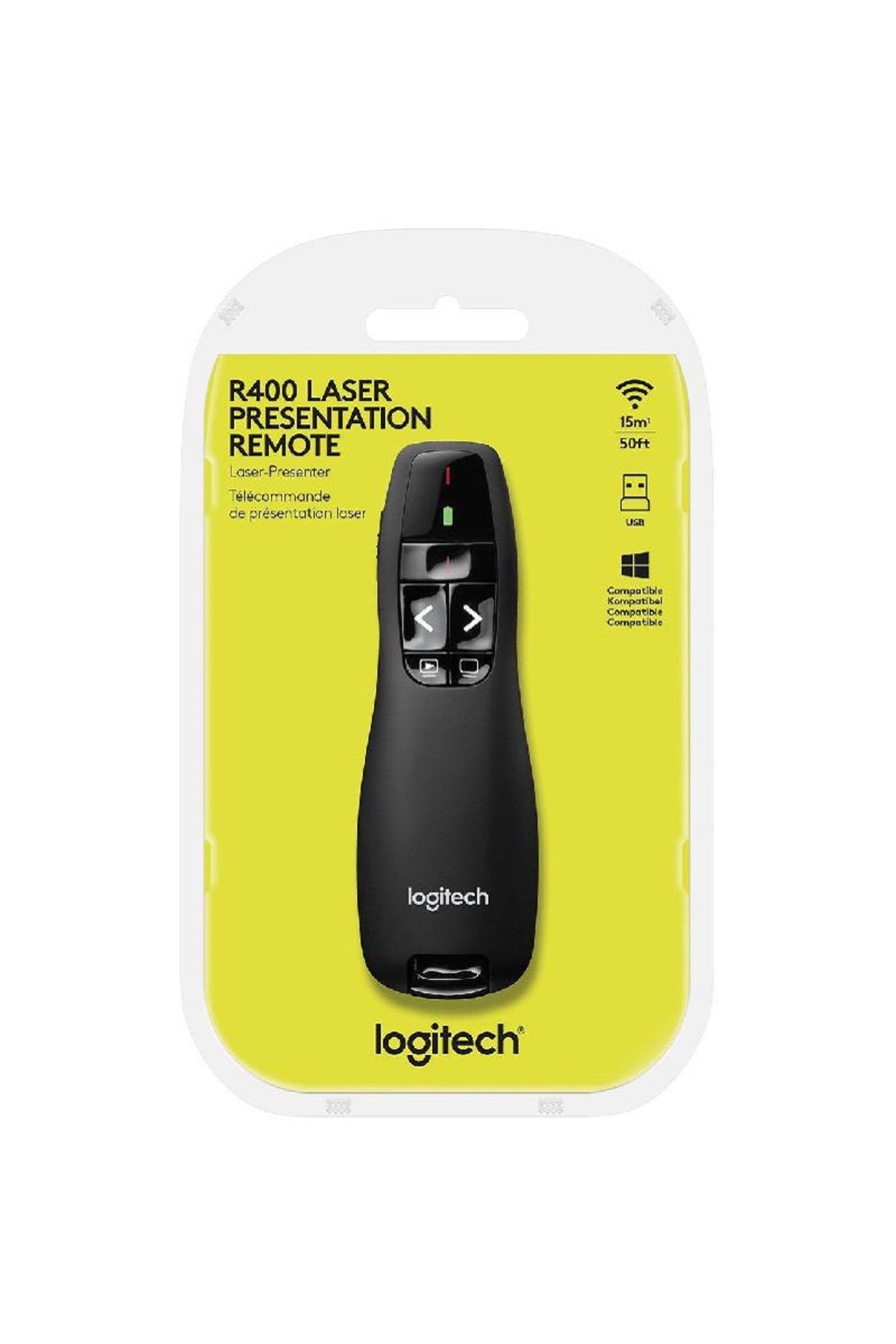 logitech-R400 Wireless Presenter with Laser Pointer Windows Wireless 50 ft 4