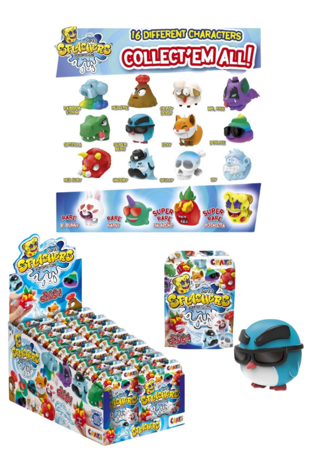 Muhcu Home Yumuşacık Miniiii Sürprize Paket Splashers Fill & Squish! Oyuncak !