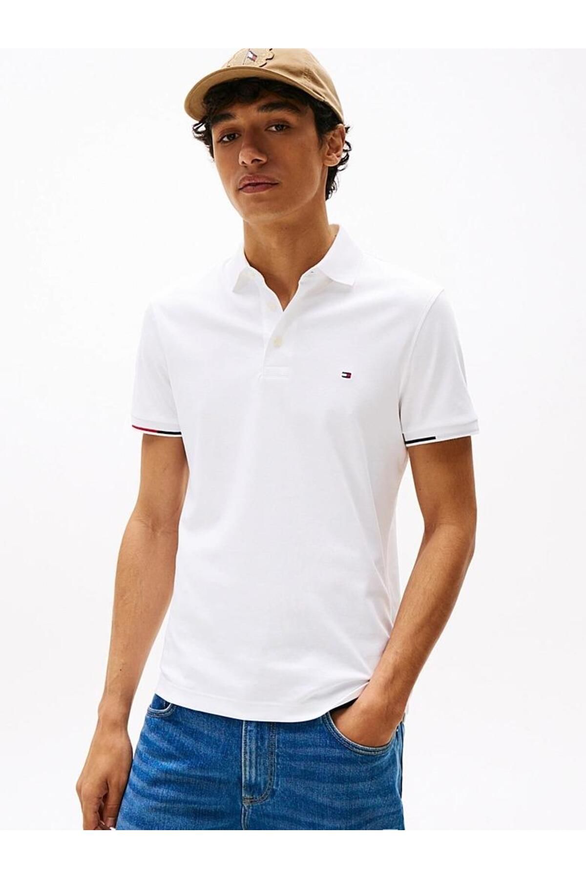 Tommy Hilfiger INTERLOCK FLAGCUFF SLIM FIT POLO